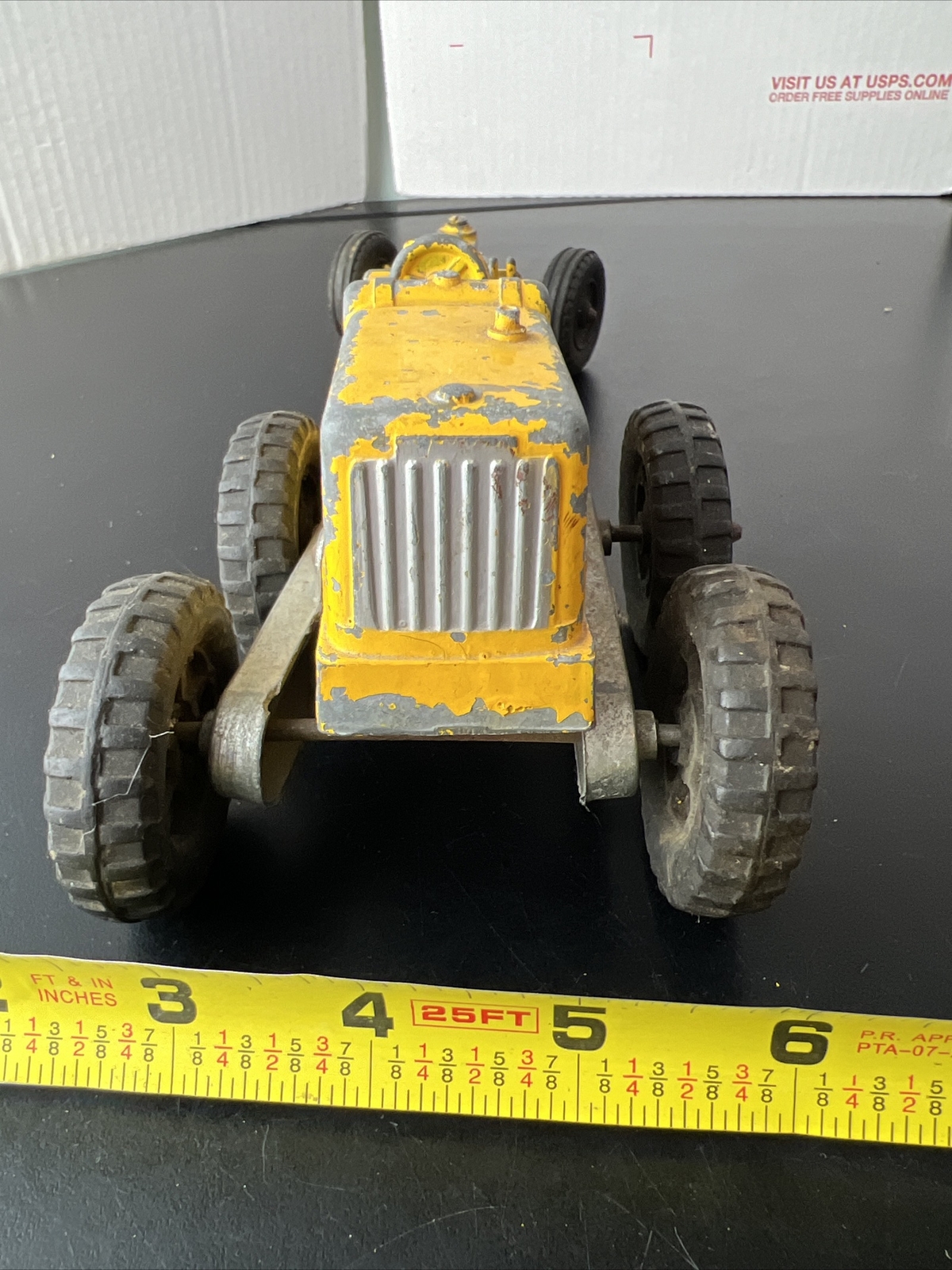 1950’s HUBLEY 481 KIDDIE TOY DIECAST METAL TOY CONSTRUCTION ROAD GRADER ~ U.S.A