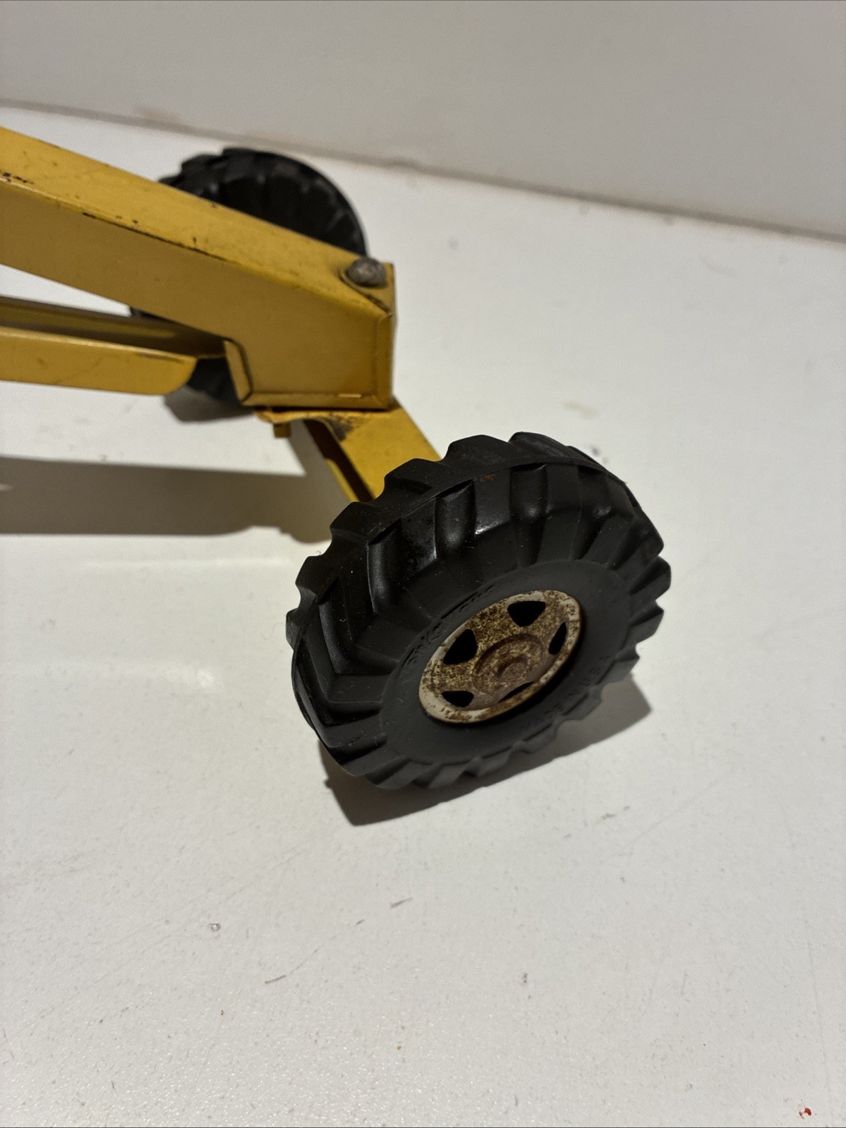 Tonka Truck ROAD GRADER DIe Cast Steel 1950-60’s 17in. Long STEERING