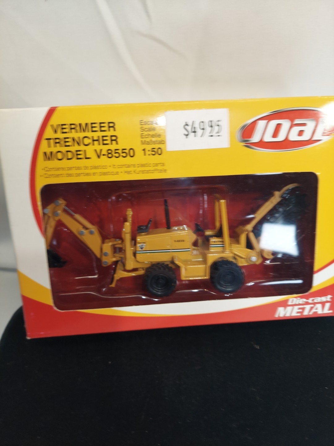 JOAL Diecast Metal Vermeer Wheel Trencher V 8550 Scale 1/50 Miniature D9