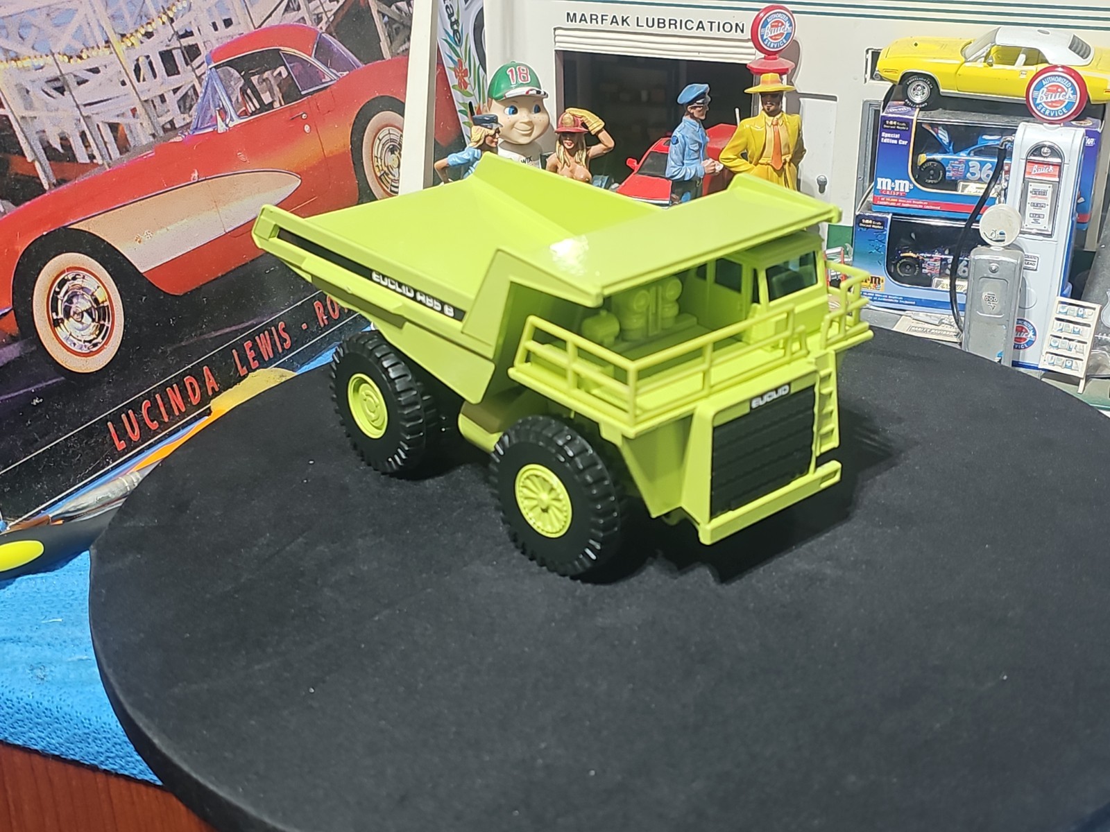 VINTAGE Joal Compact 1:50 Die Cast Euclid R85 B Dump Truck Green VERY NICE