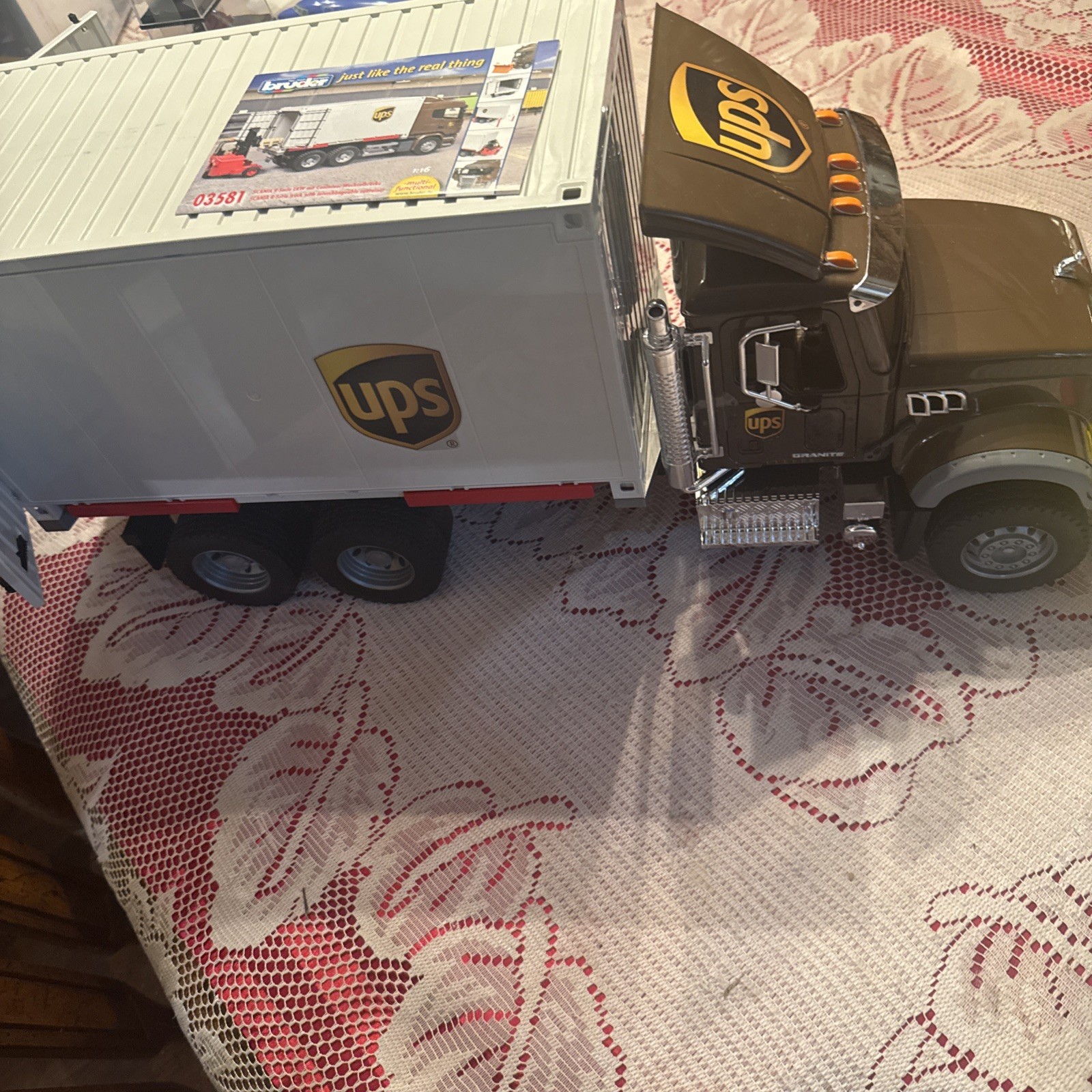 MACK GRANITE UPS TRUCK Made In GERMANY. BRUDER See Pictures