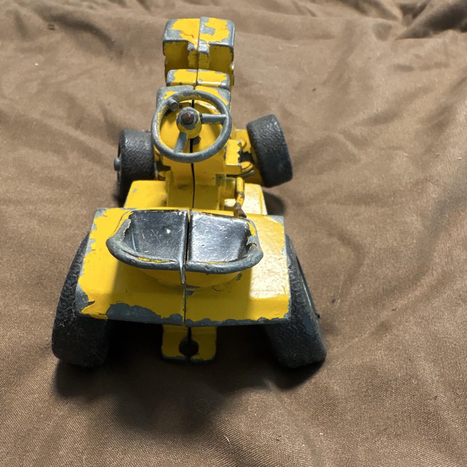 Vintage Diecast Dozer Construction Vehicle Toy Yellow/Black/Gray