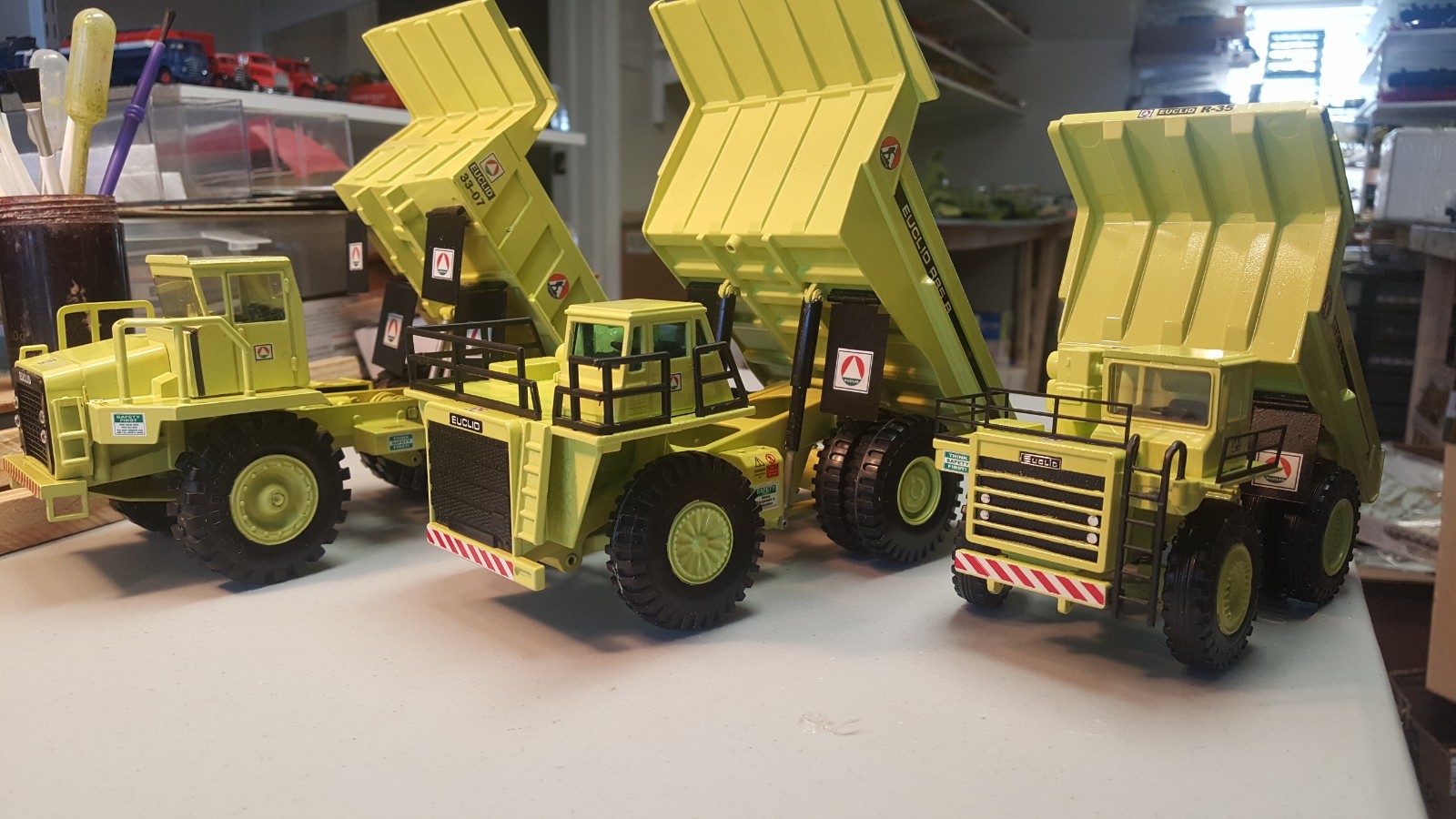 3 x EUCLID / TEREX Dump Trucks 33-07 / R-85B / R-35 $$$ FREE SHIPPING!!