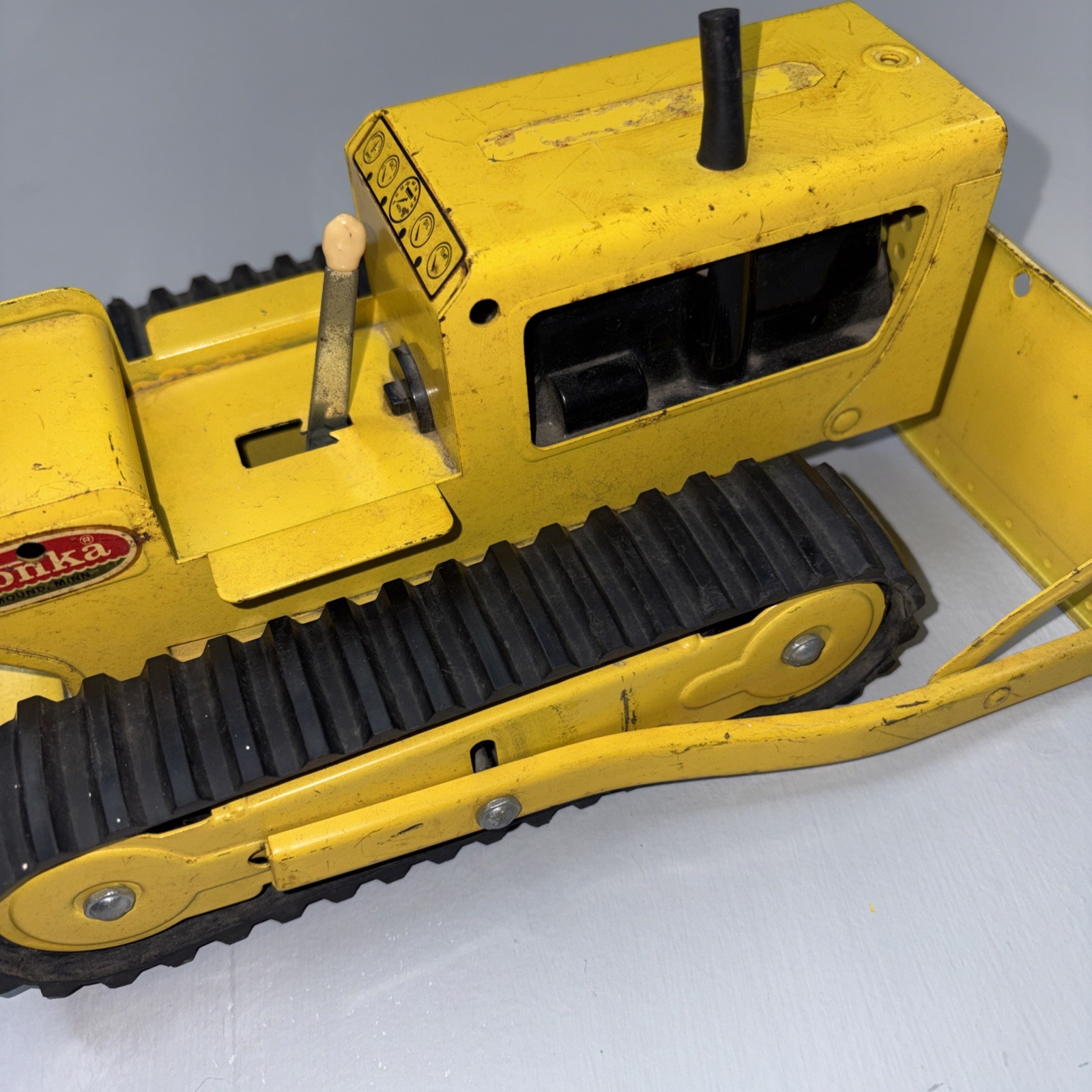Vintage TONKA TOY Pressed Steel BULL DOZER Bulldozer Construction Rare