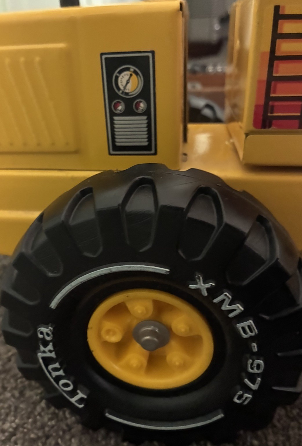 Vintage Tonka Truck Mighty Turbo Diesel Steel Road Grader Toy Truck XMB-975