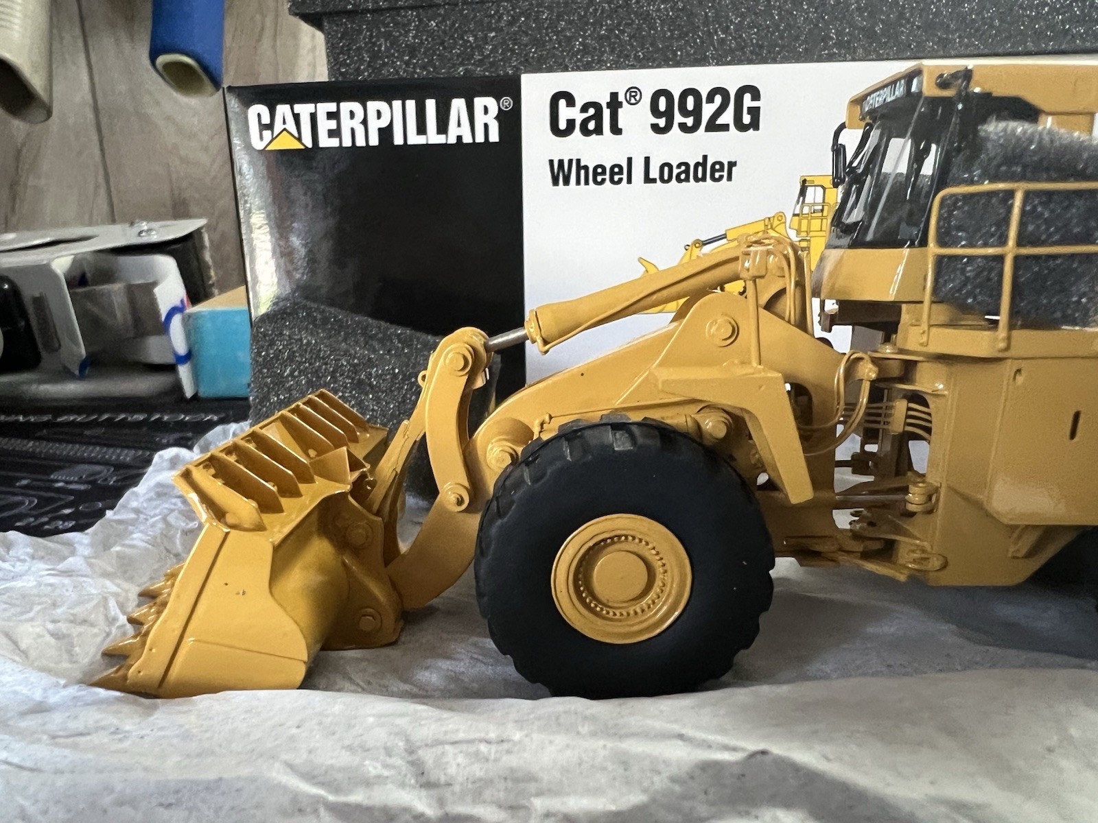 1/87th scale Classic Construction Models Brass Caterpillar 992G serial #138