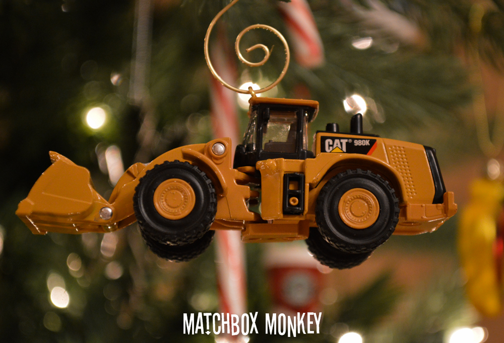 Custom Caterpillar CAT 980K Wheel Loader 1/94 Christmas Ornament Deere Volvo