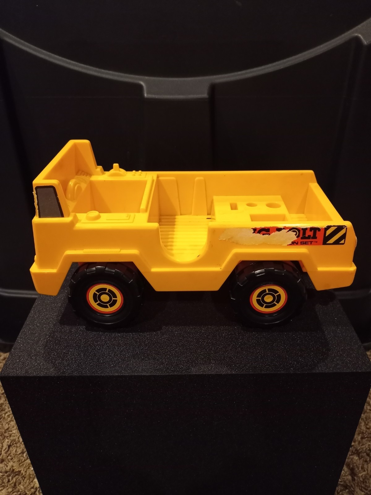 Vintage Tomy Big Bolt Construction Set Truck 1980s Incomplete Missing Pieces