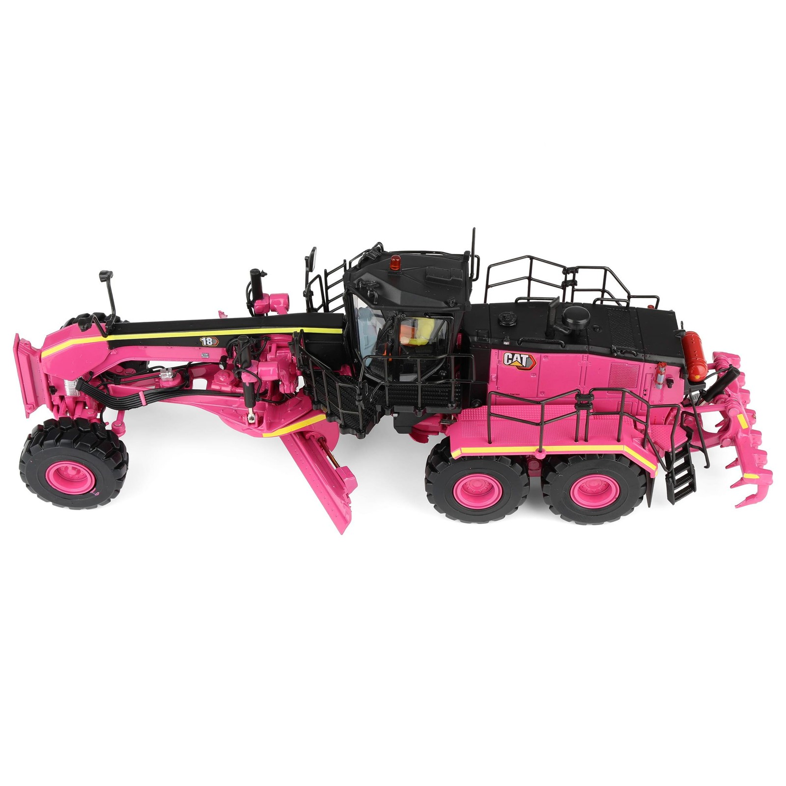 Diecast Masters Pink 1/50 Caterpillar 18M3 Motor Grader- High Line Series 85521