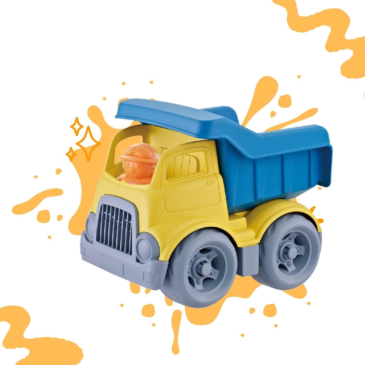 Construction Trucks Toy Set for Toddler Boys 3 Piece Small Toy Car Vehicles