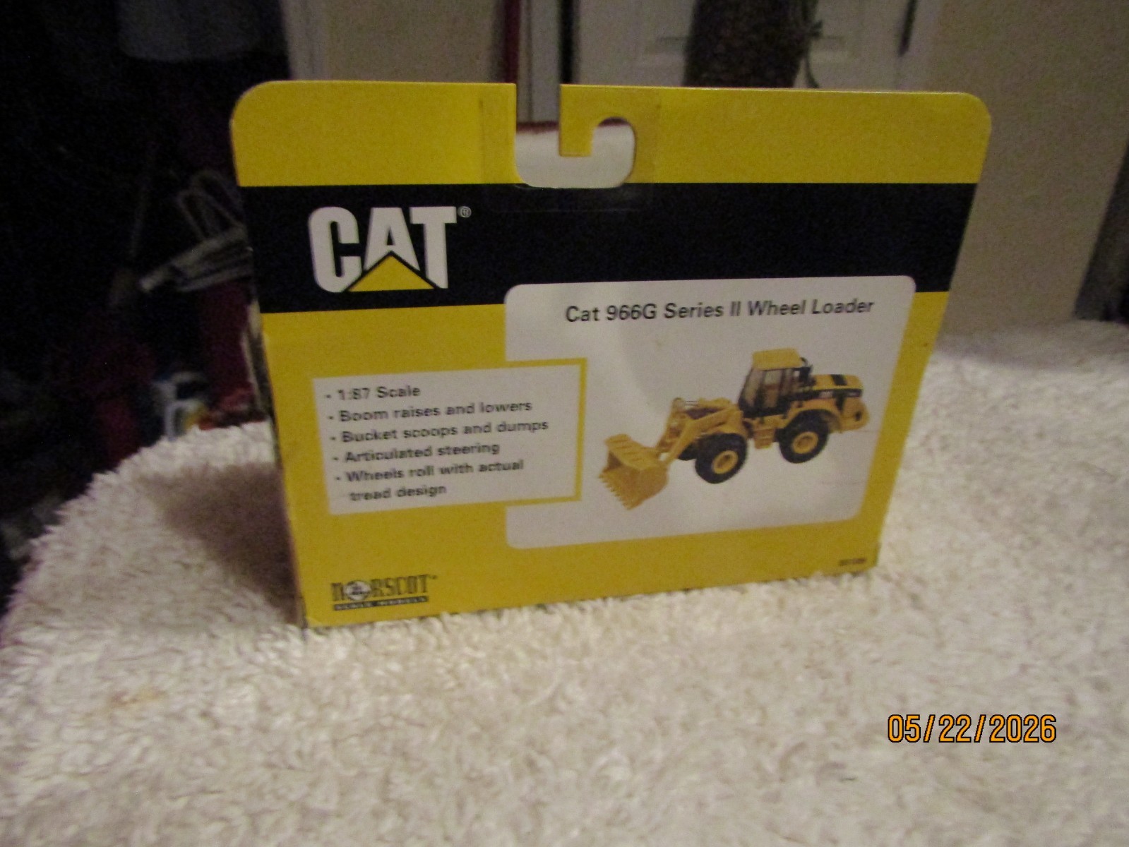 Norscot Scale Models 1:87 Cat 966B Wheel Loader BOX & Packaging ONLY 55109 2002