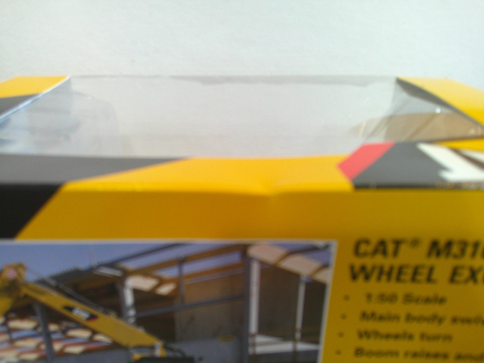 Norscot CAT M316D Wheel Excavator 1:50 Scale Yellow Very Good Sealed Box