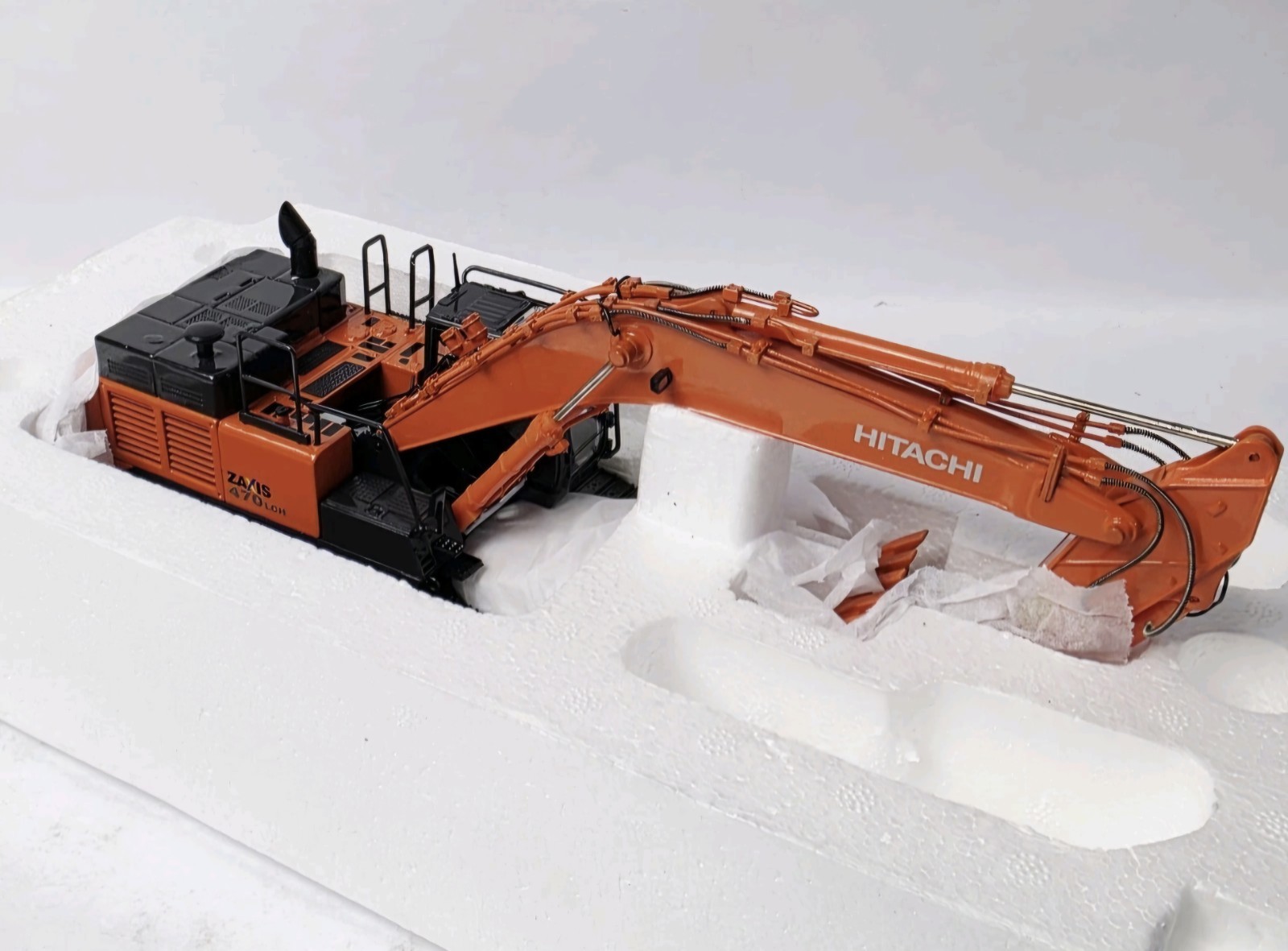 Hitachi ZX470LCH-5 Hydraulic Excavator Diecast 1:50 Model Orange Black