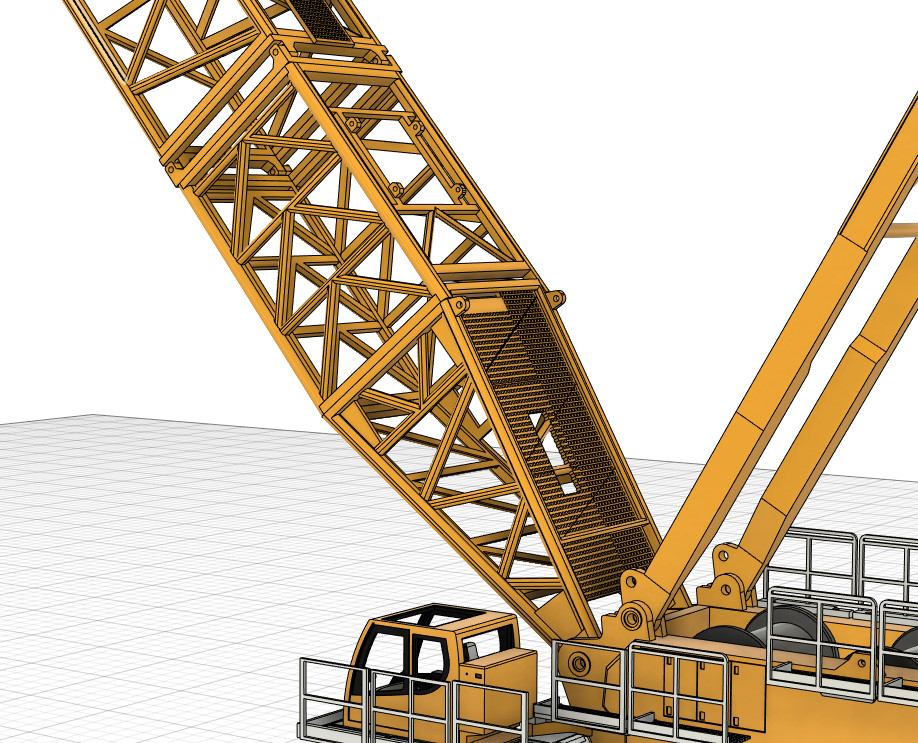 3d printed LIEBHERR crawler crane LR 11000 1:50