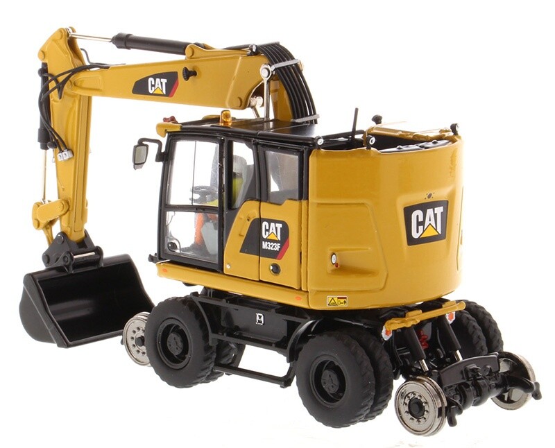 1:50 DM M323F Railroad Wheeled Excavator Construction Machine Diecast Model