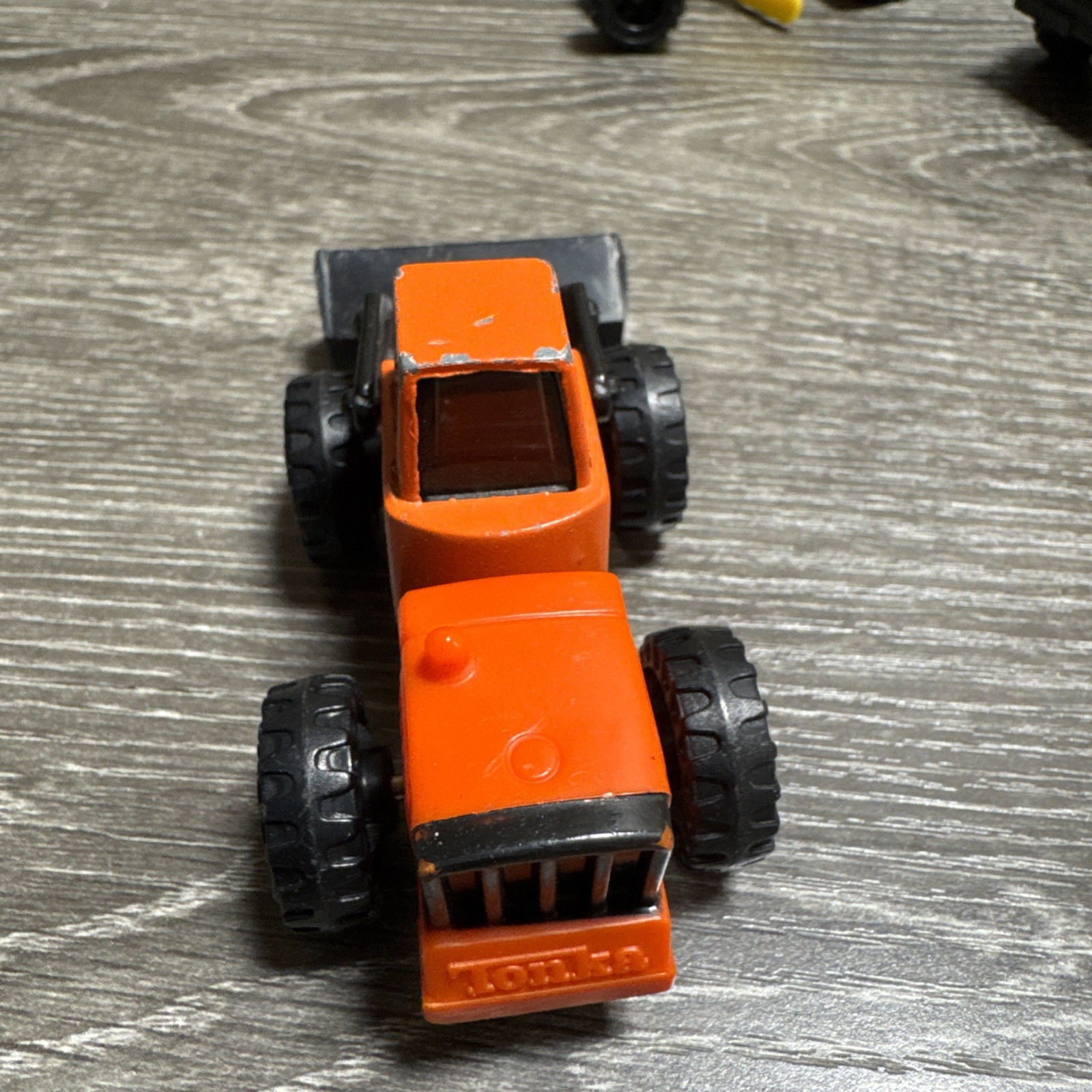 Vintage 1992 1994 Tonka Lot of 4 Construction Vehicles Green Orange Yellow
