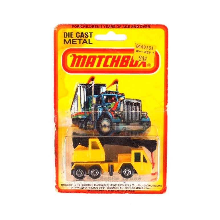 NEW Vintage 1980 Matchbox Mobile Crane #49 Die-Cast Vehicle by Lesney