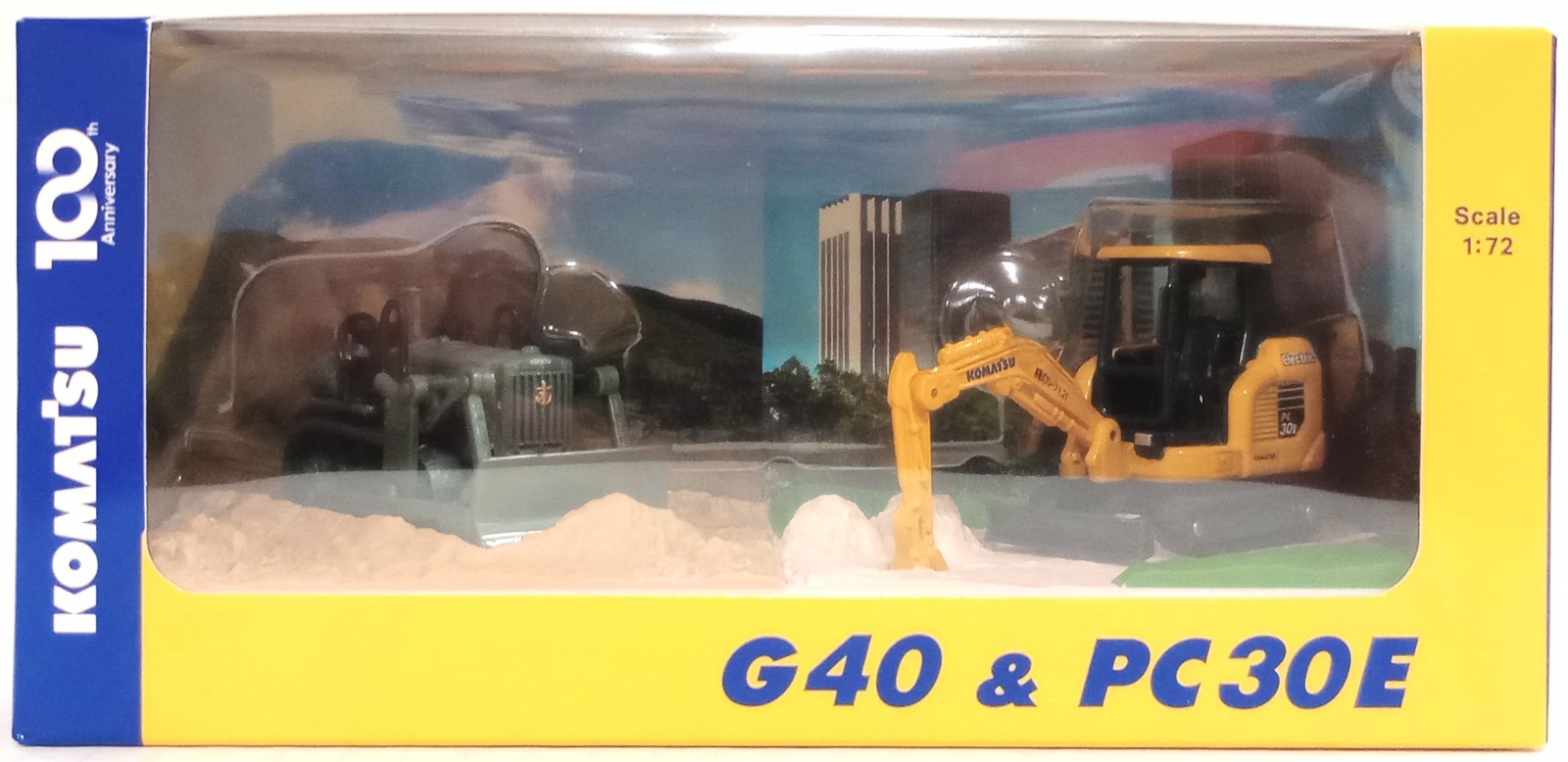 Komatsu 1/72 100 Years Anniversary Collection – G40 Bulldozer & PC30E Excavator