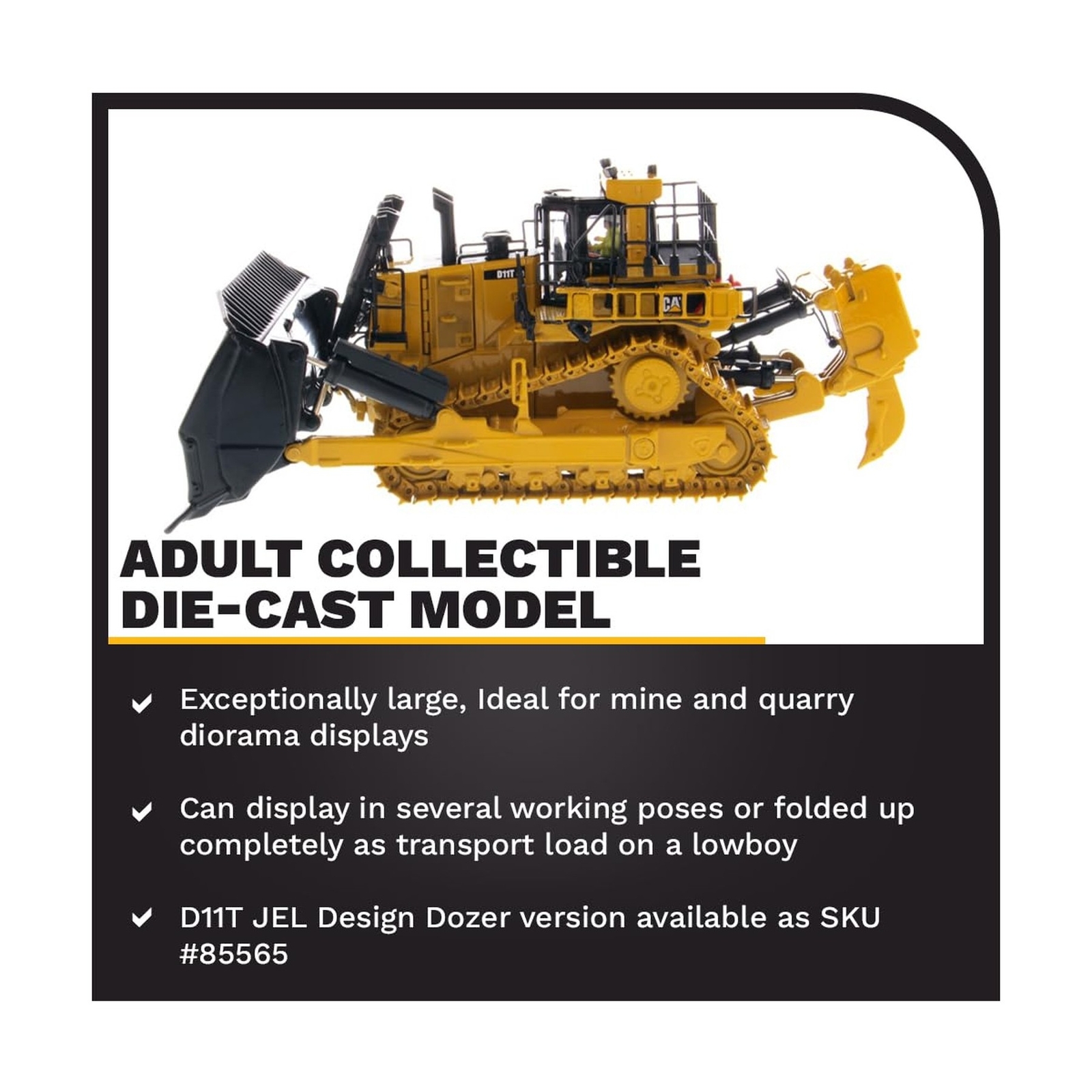 Diecast Masters 1:50 Caterpillar D11T CD Carrydozer | High Line Series Cat Tr…