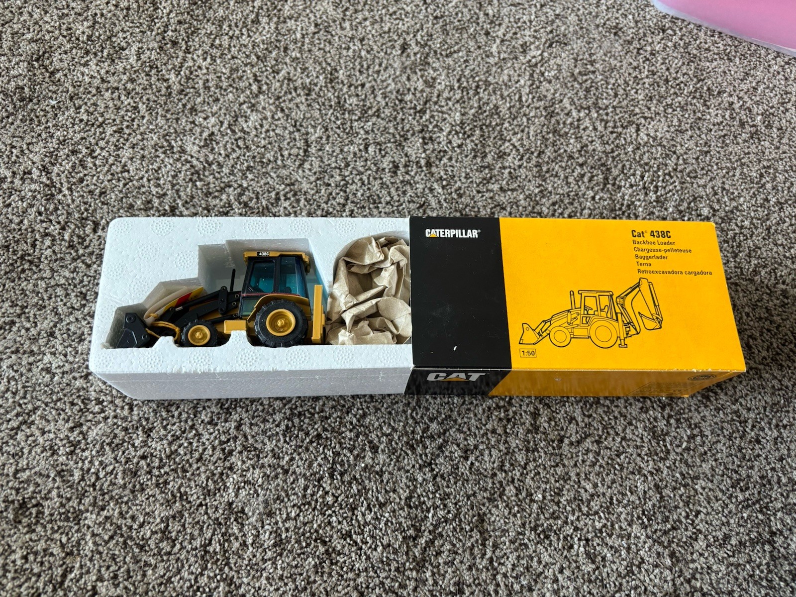 CATERPILLAR NZG 430 CAT 438C Backhoe Loader – “OFFICIAL LAUNCH”- 1:50 – “NEW”