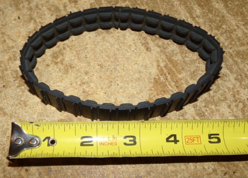 6″long by 3/4″ wide toy equipment rubber track in good shape used