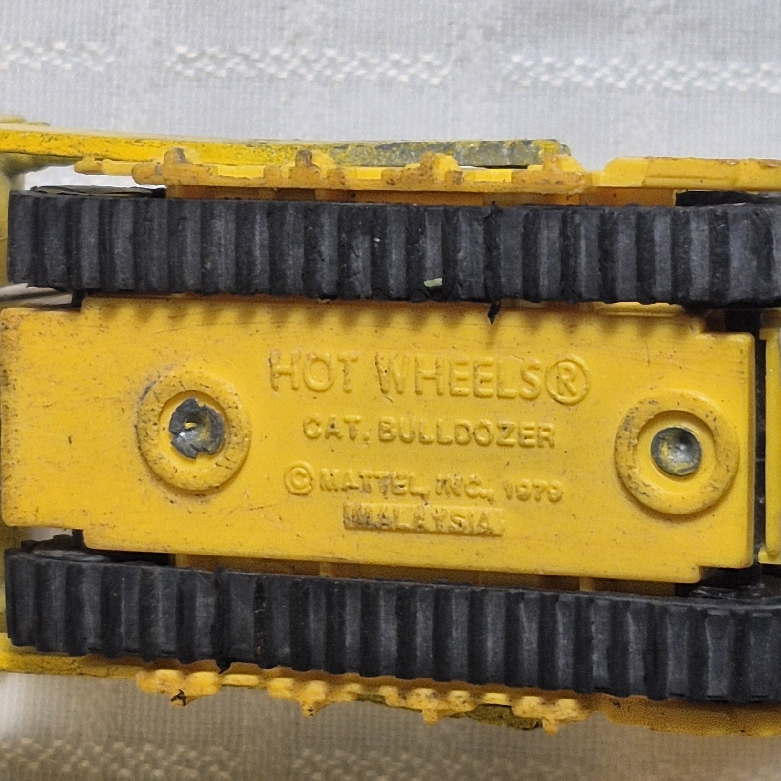 2 Vintage 1979 Hot Wheels Bulldozers + Matchbox Caterpillar 1970s Nostalgic Toys
