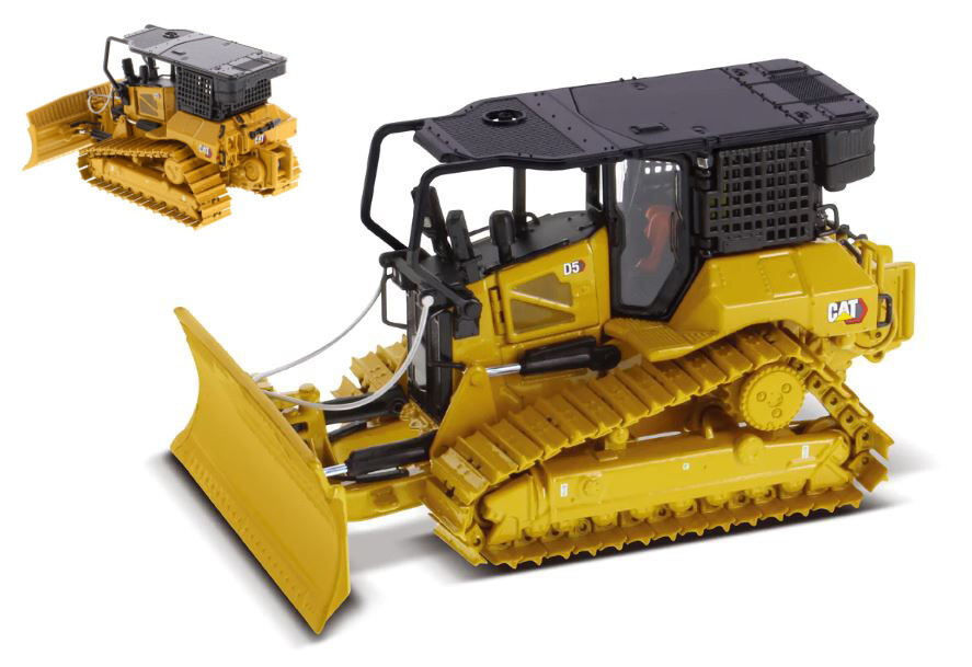 Diecast Master CAT D5 LGP TRACK TYPE TRACTOR FIRE FIGHTER 1:50 Scraper Action Figure