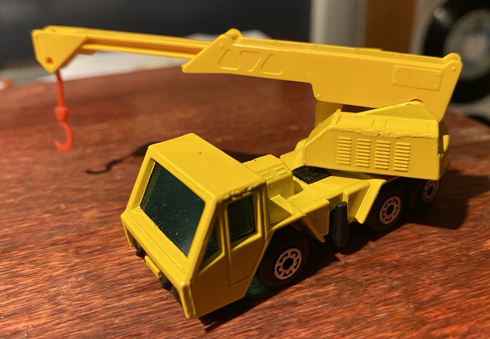 Matchbox Crane Truck 1:64 Diecast Yellow Black Orange Built From Scratch