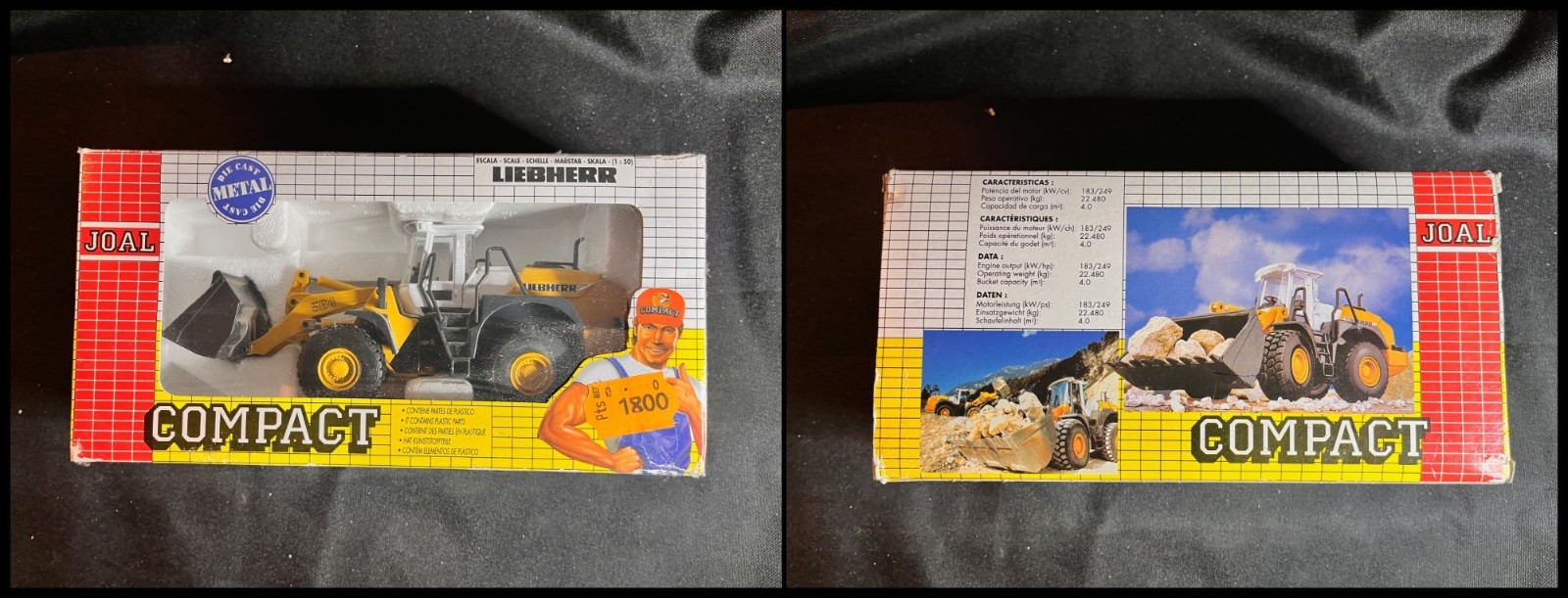 JOAL 263 Liebherr L 564 Wheel Loader with White Cab 1:50 Scale New In Box! NIB