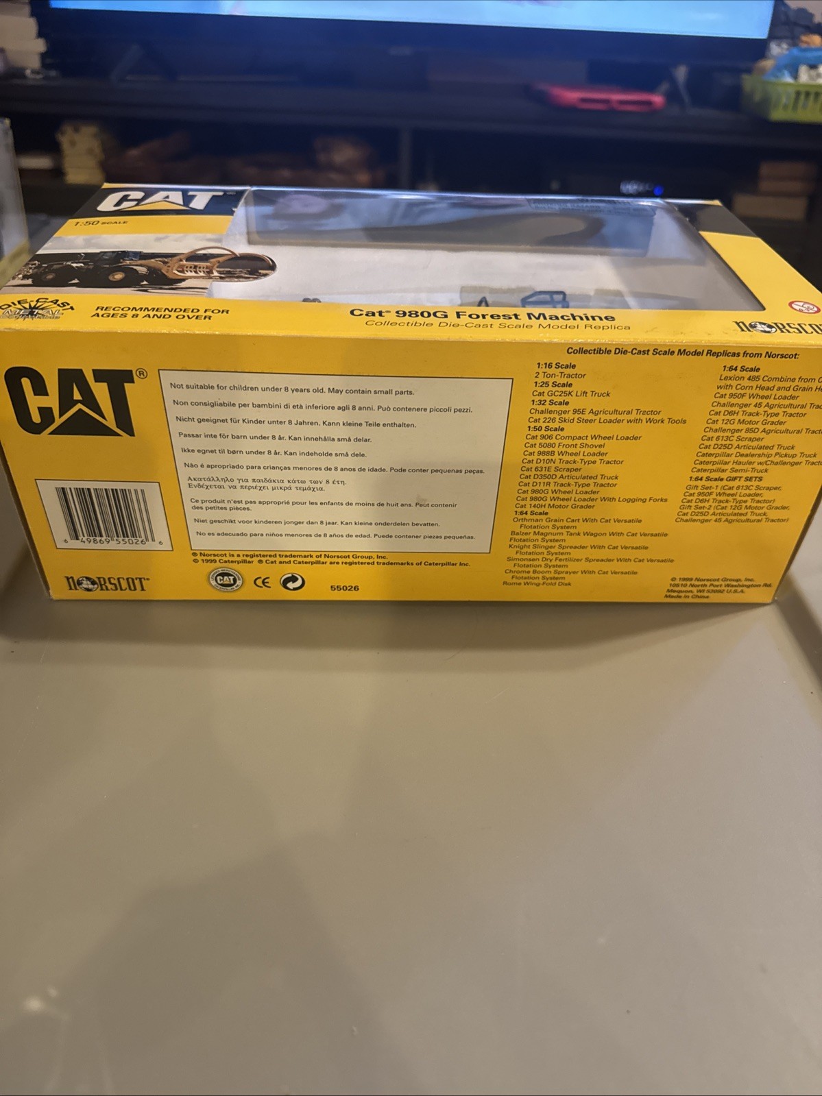 CAT 980G Wheel Loader – Norscot Models 1:50 – New In Box