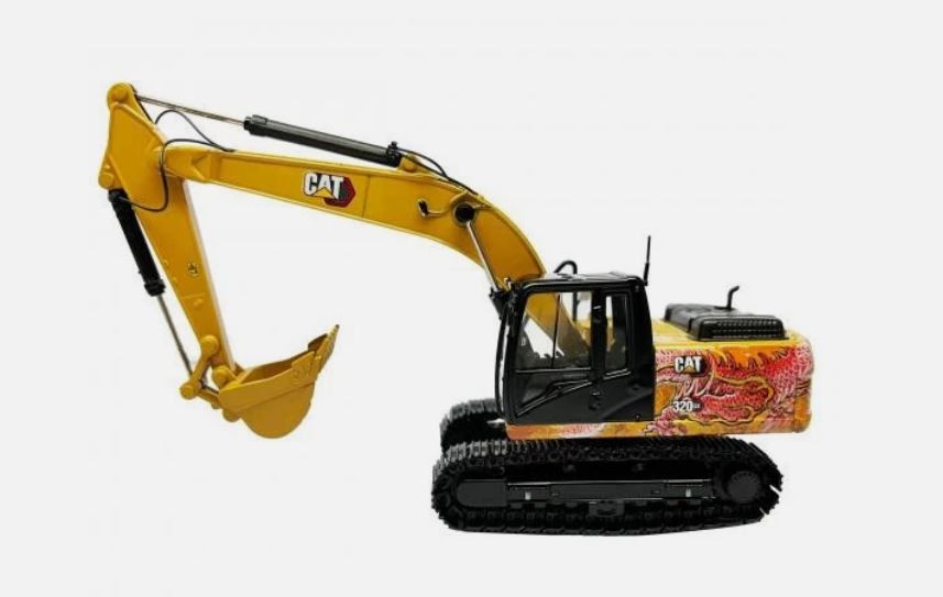 DIECAST MASTERS,CATERPILLAR 320 GX Crawler Excavator – Year of the Dragon, 1/…