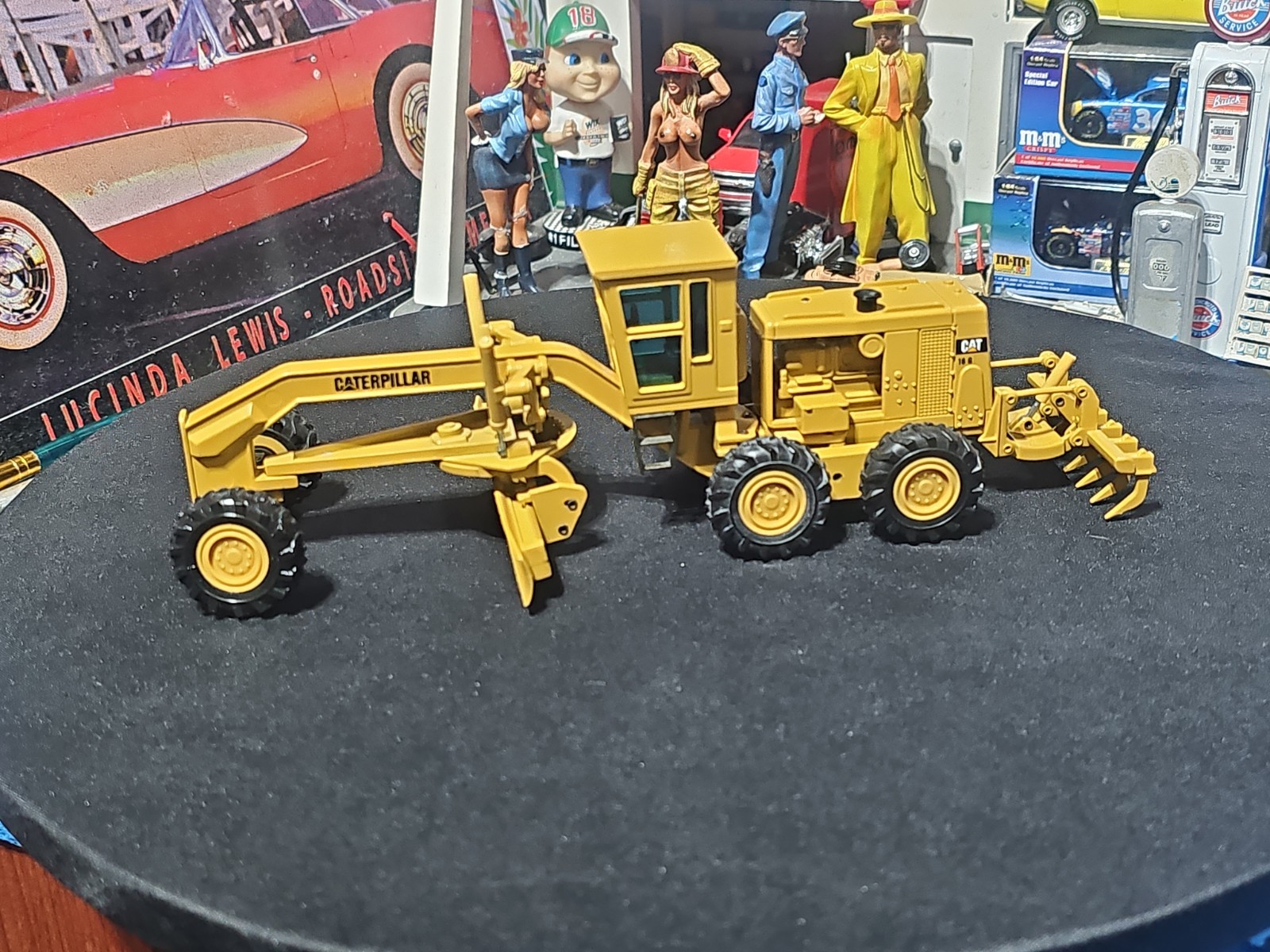 VINTAG NZG 387 Caterpillar CAT 16G Motor Grader 1/50 SCALE LIMITED EDITION NICE