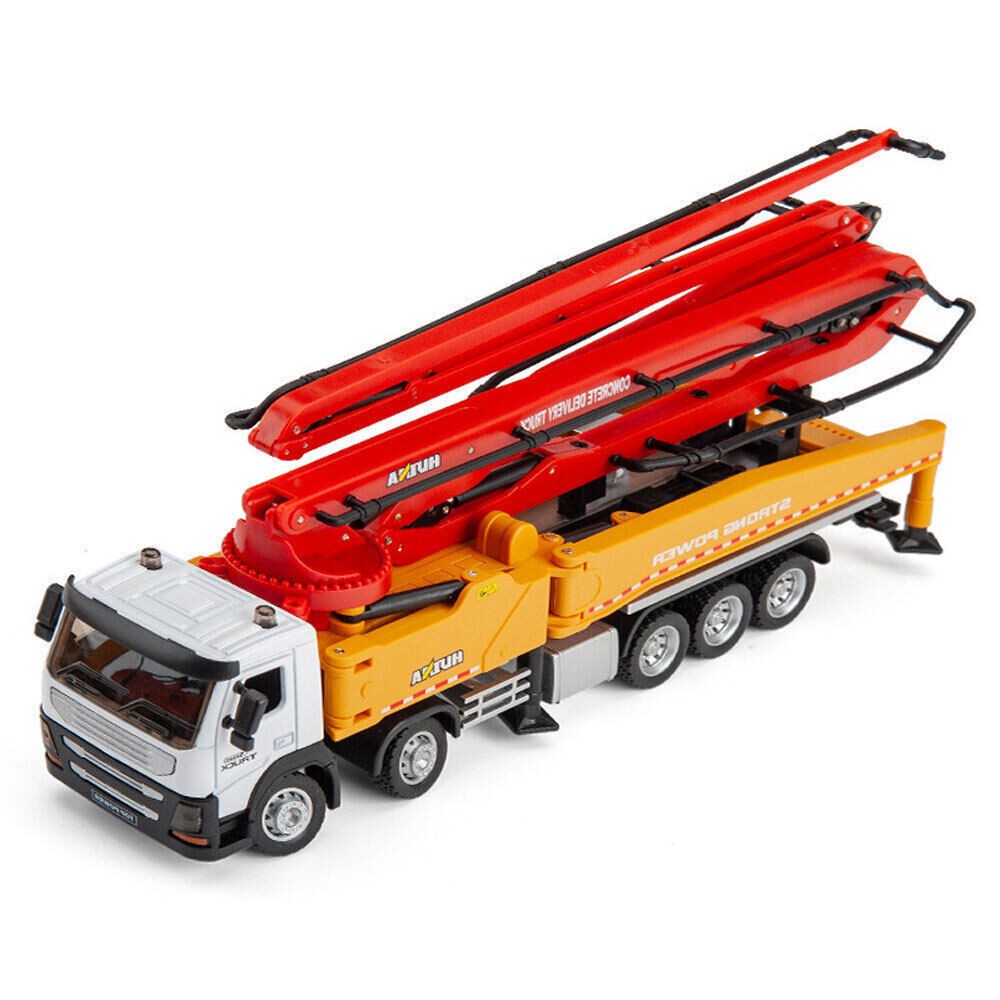 Concrete Pump Truck 1:50 Scale Toy Construction Truck Model Diecast Boys Toys