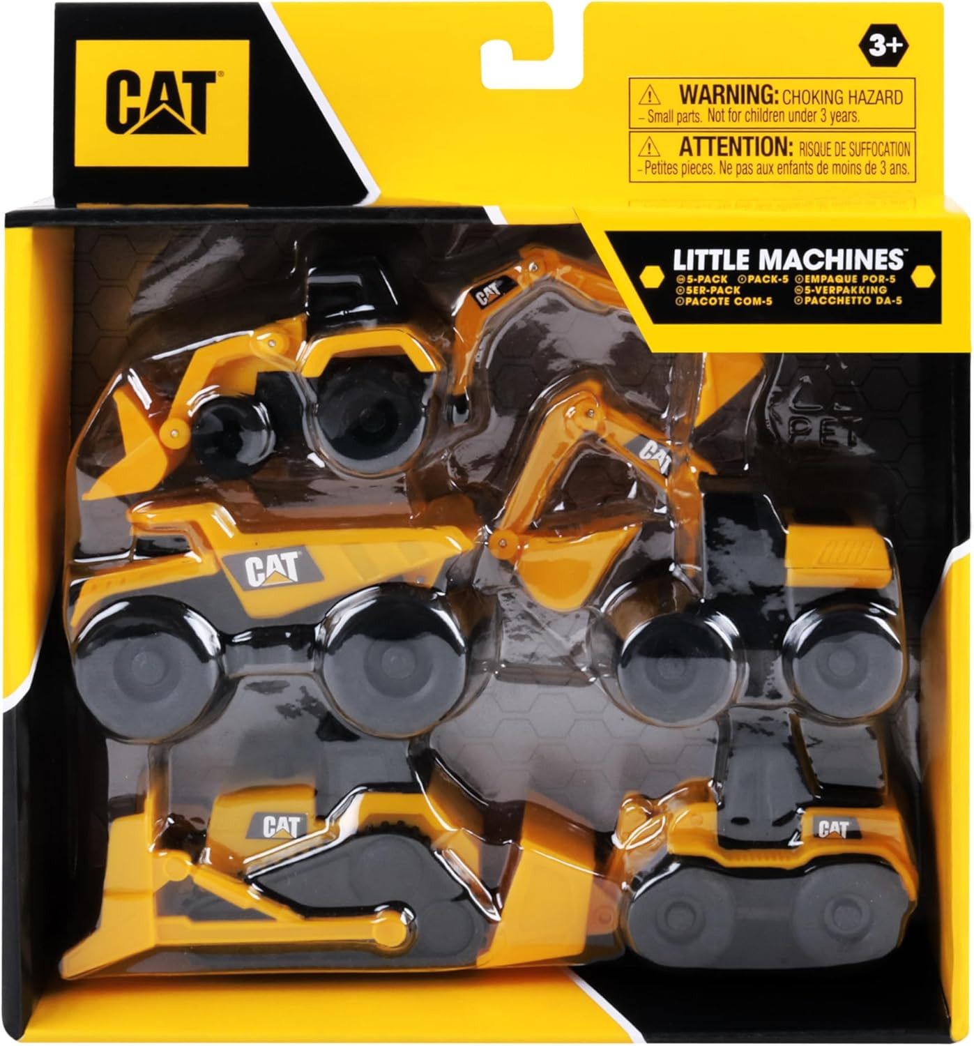 Cat Construction Little Machines 5 Pack – Great Cake Toppers