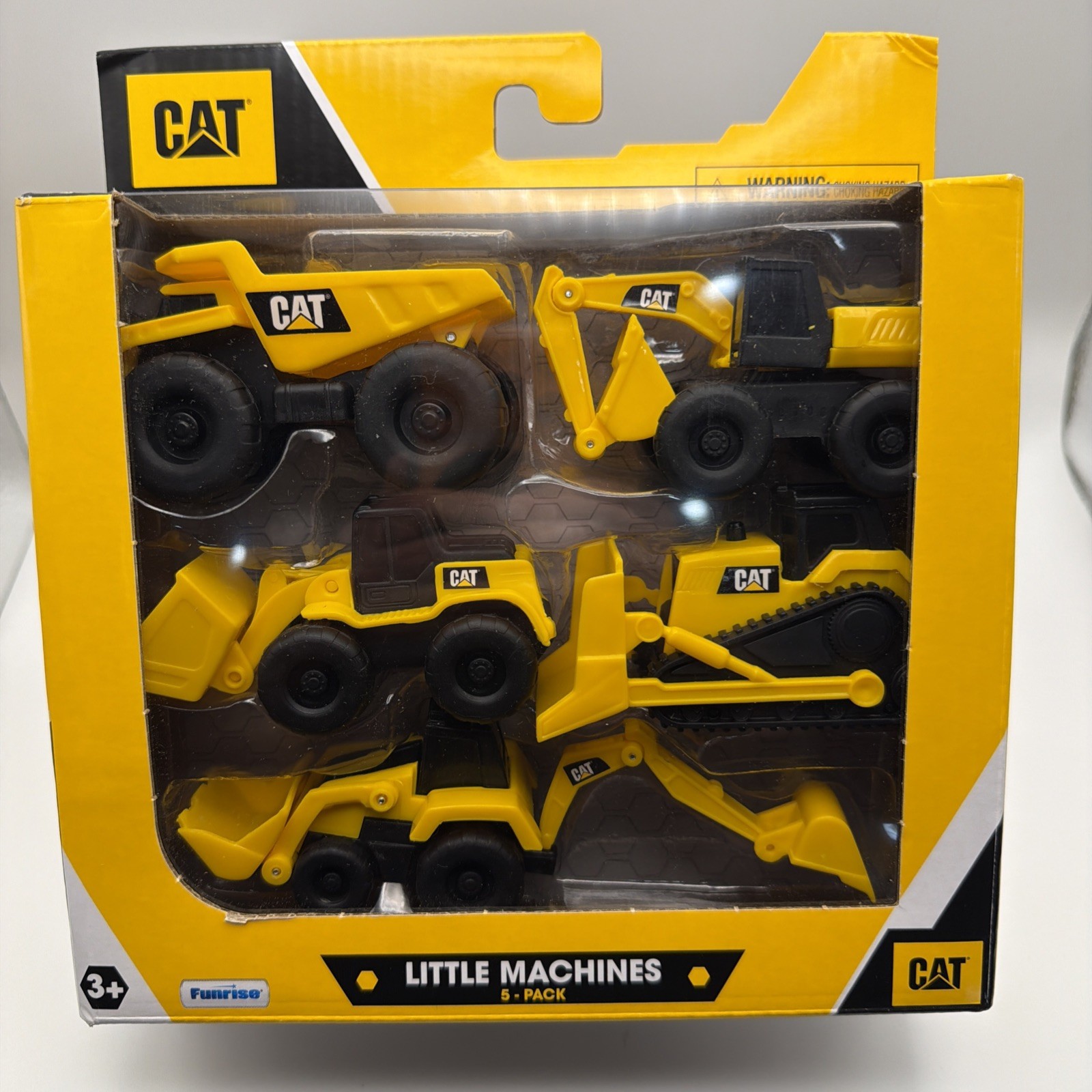 CAT Little Machines 5 Pack B Dump Truck Toy Building Vehicles For Kids Ages 3+