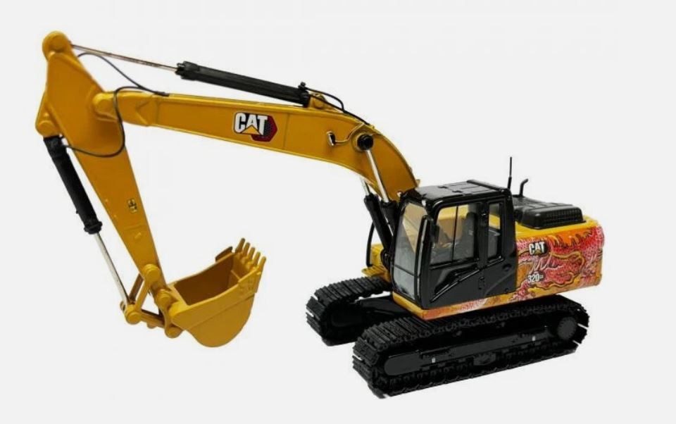DIECAST MASTERS,CATERPILLAR 320 GX Crawler Excavator – Year of the Dragon, 1/…