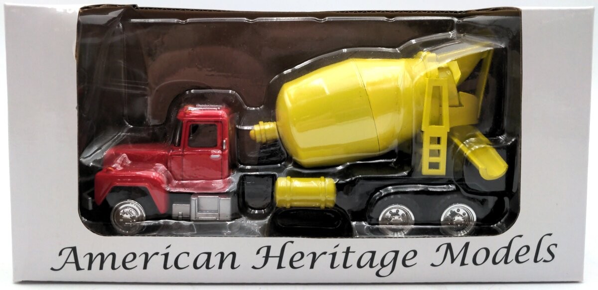 AHM AHM-50003 1:53 Cement Truck – Red and Yellow