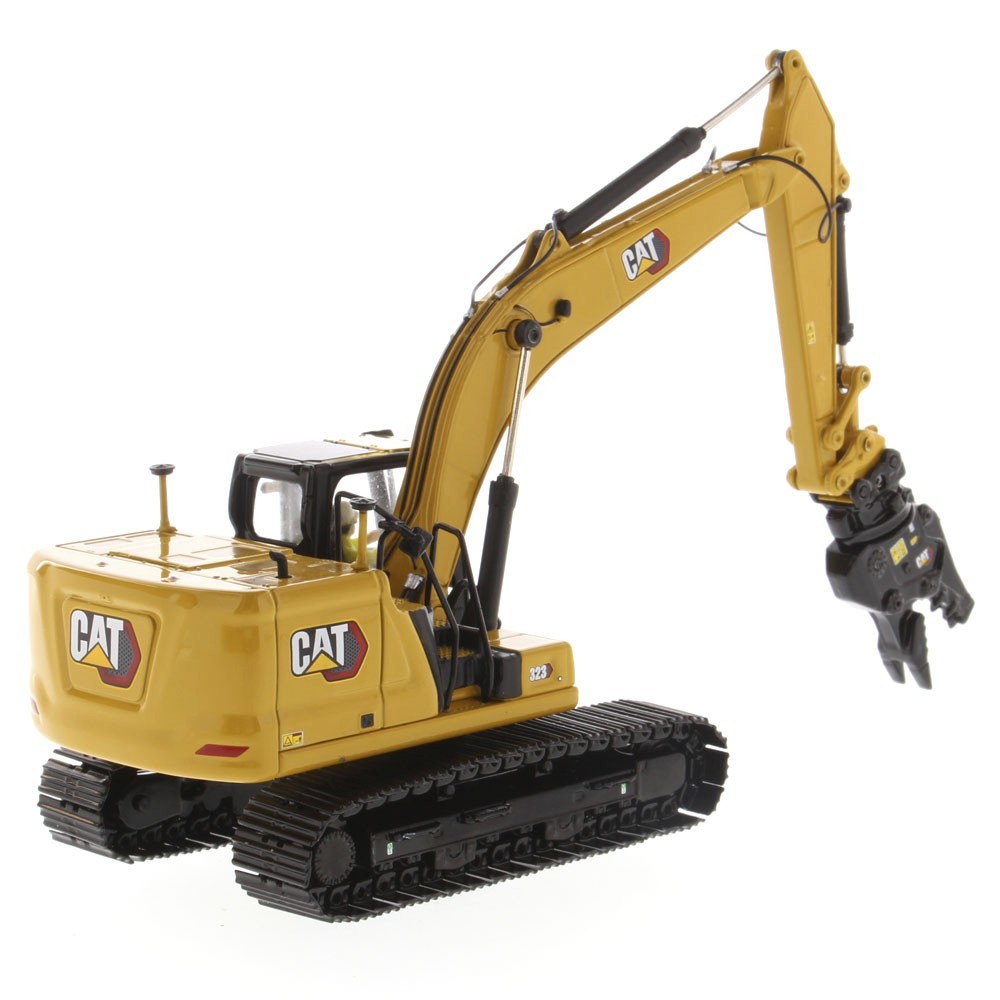⭐ 1:50 CAT 323 NEXT GEN HYDRAULIC EXCAVATOR W/ WORK TOOLS DIECAST MASTERS 85657⭐