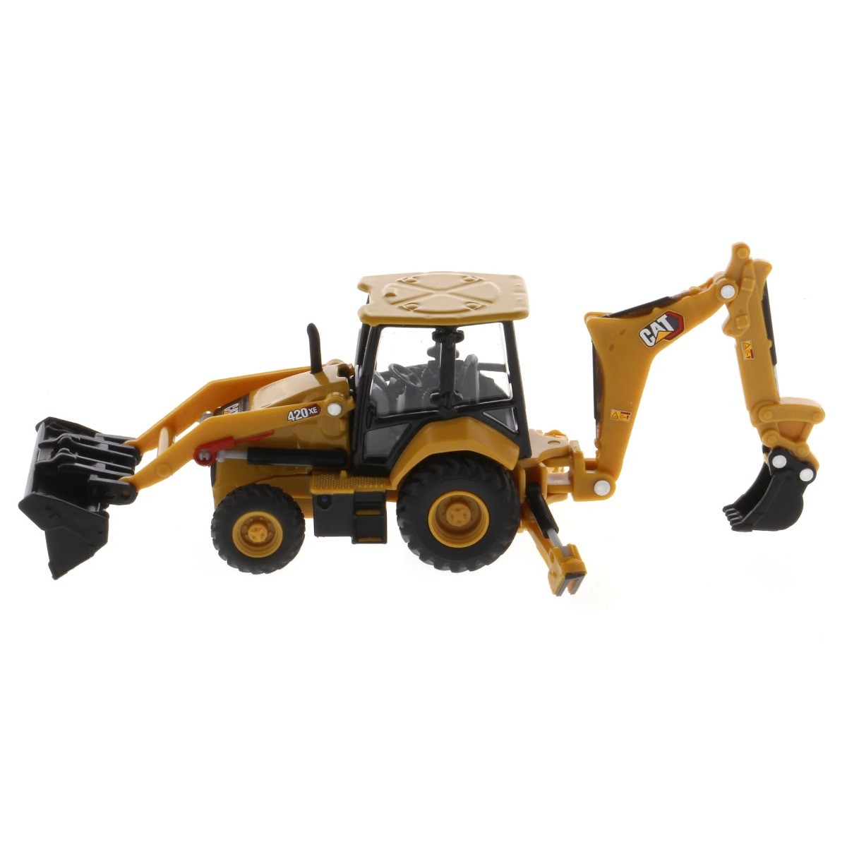 Diecast Masters 85765 Cat 420 XE Backhoe Loader & 4 Tools 1/64 Scale Model
