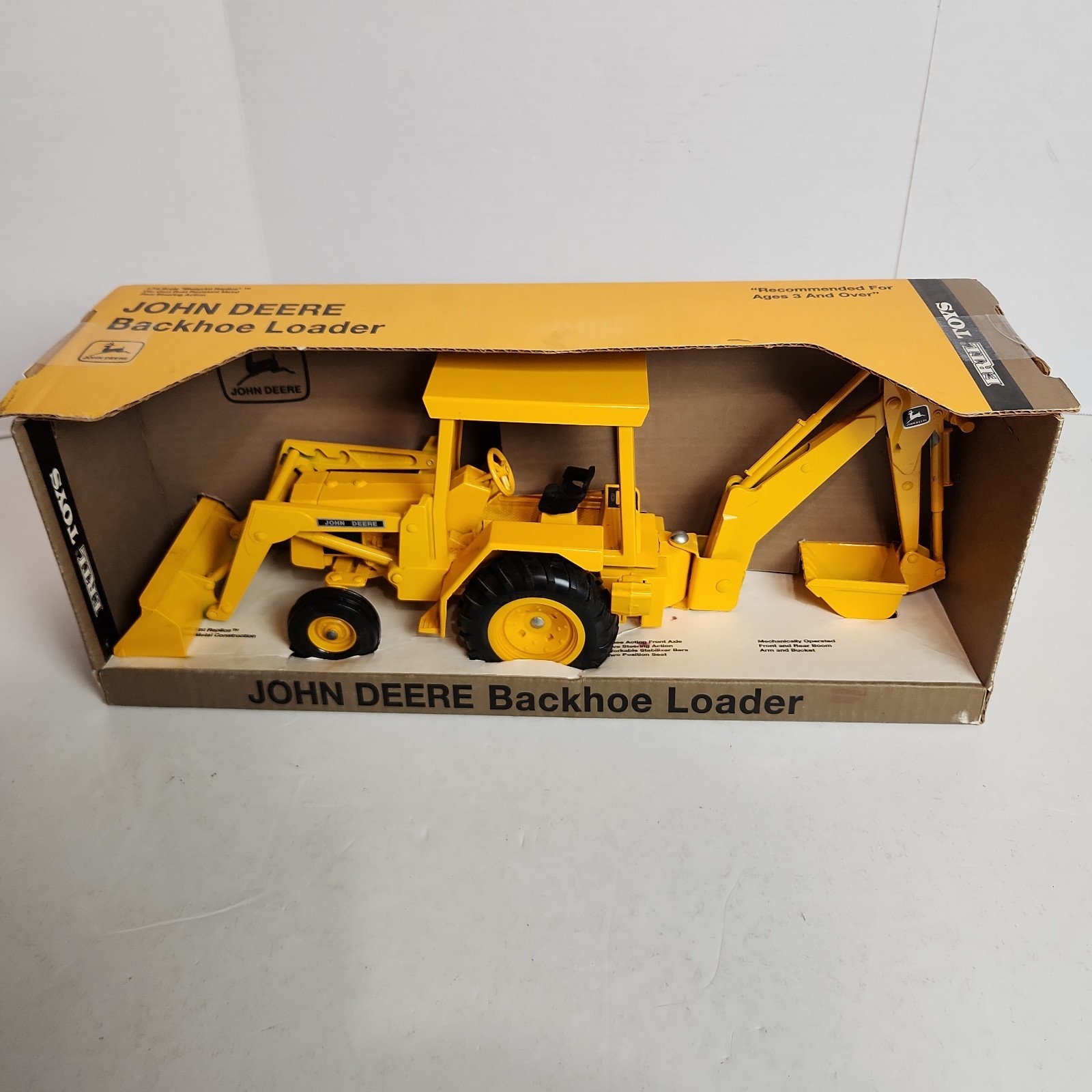 Vintage Ertl Company 1/16 John Deere Tractor Backhoe Loader USA New In Package