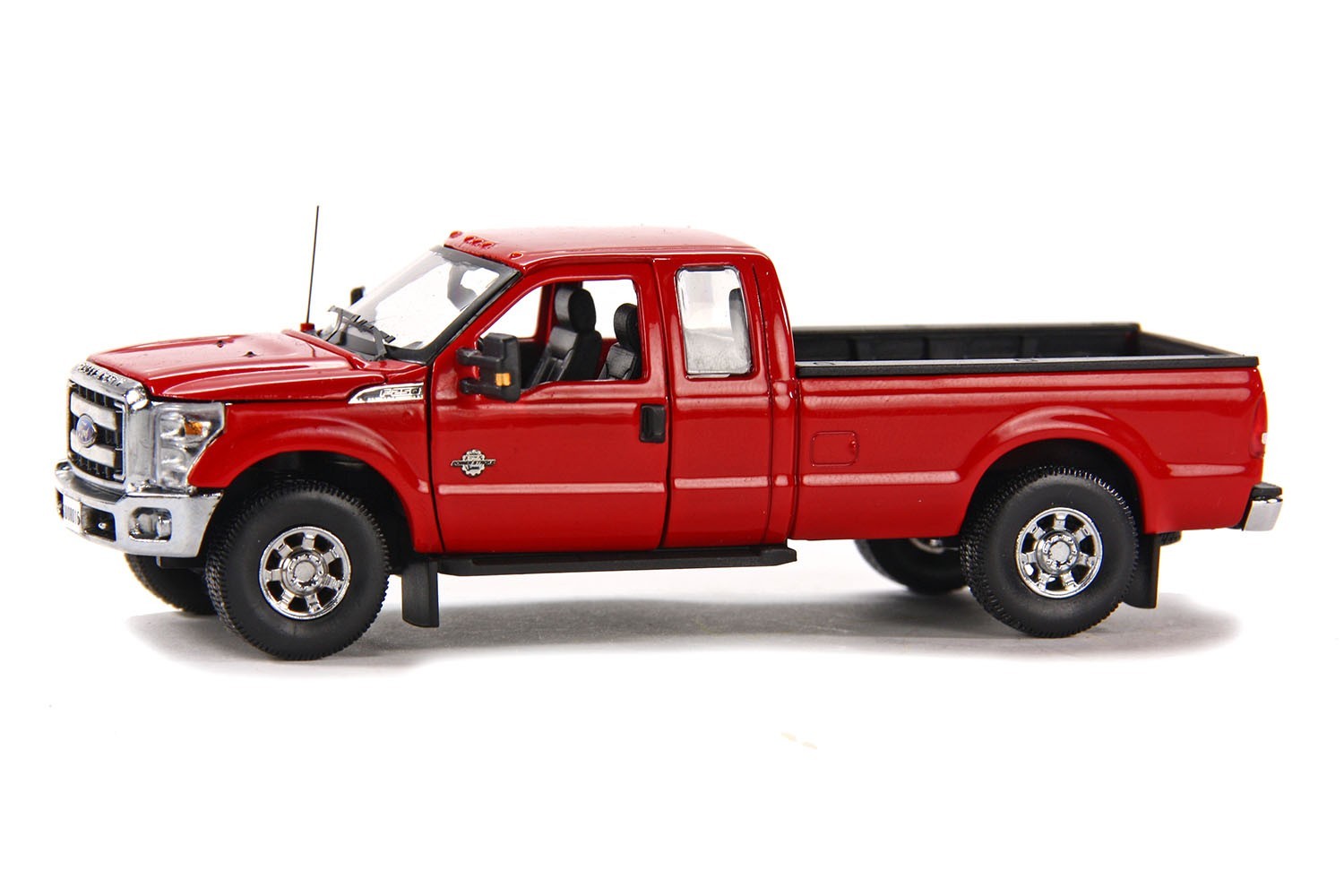 Weiss SW1250 Red/Chrome F250 Pickup w/PJ Dump Trailer – White 1/50 New