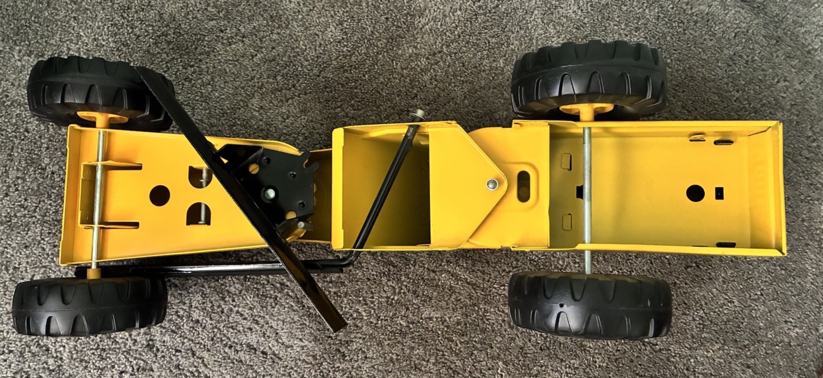 Vintage Tonka Truck Mighty Turbo Diesel Steel Road Grader Toy Truck XMB-975