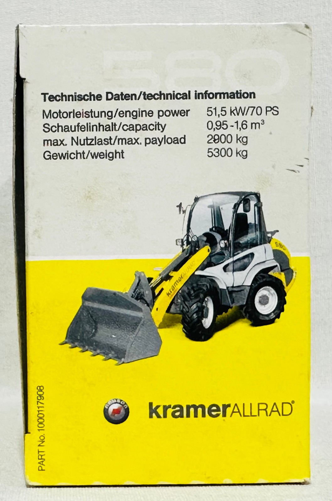Kramer Allrad 580 Wheel Loader By DCP 1/50th Scale