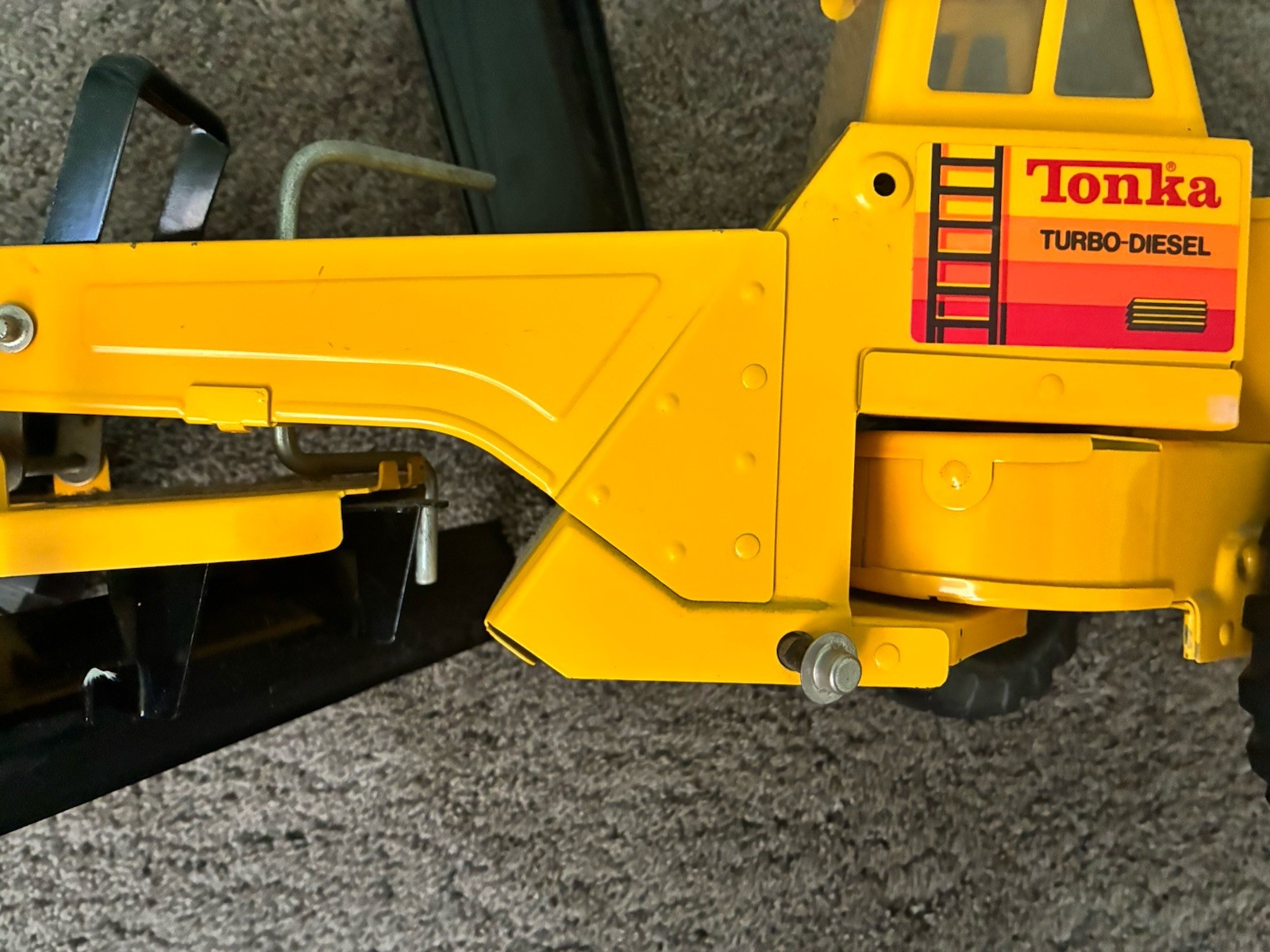 Vintage Tonka Truck Mighty Turbo Diesel Steel Road Grader Toy Truck XMB-975
