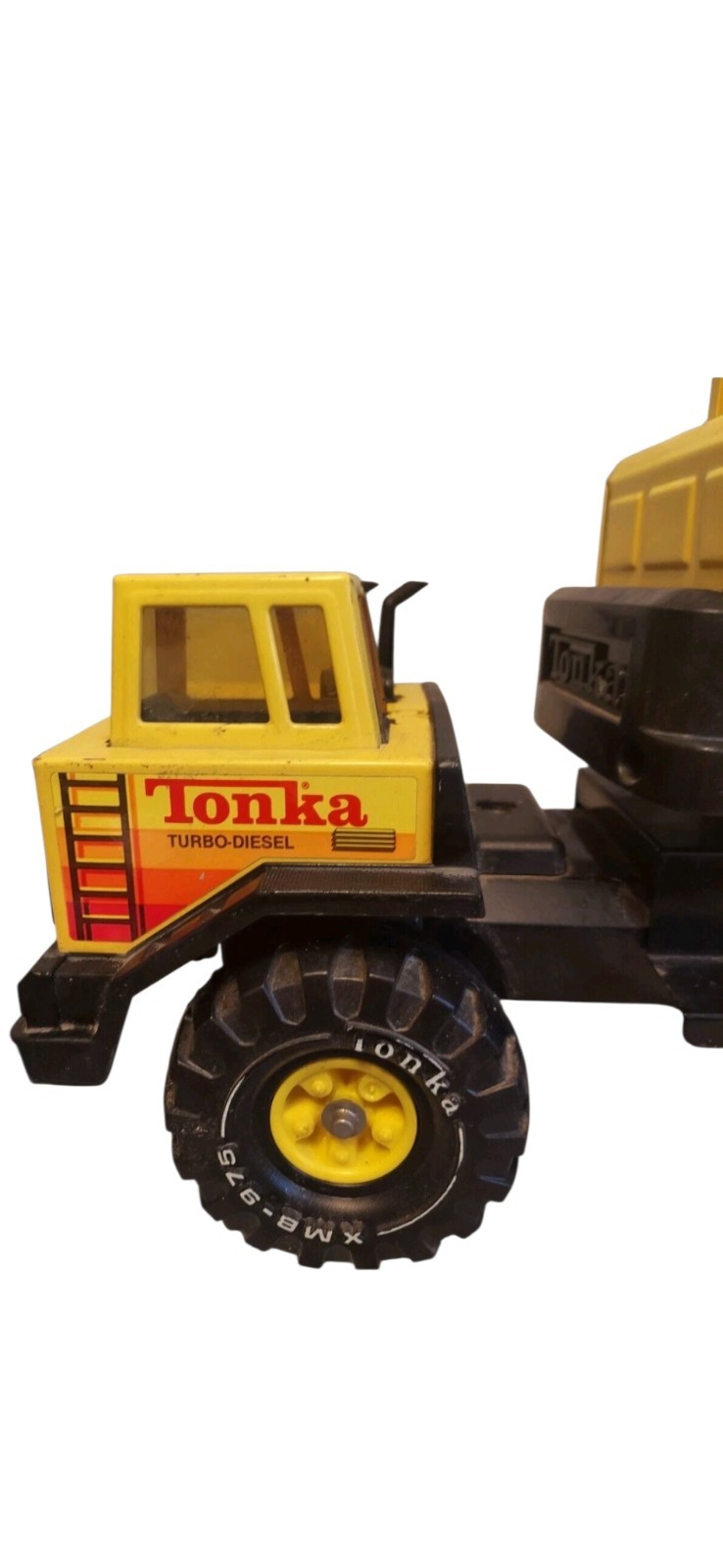 Vintage Tonka Turbo-Diesel Crane 1980s Metal Working Condition