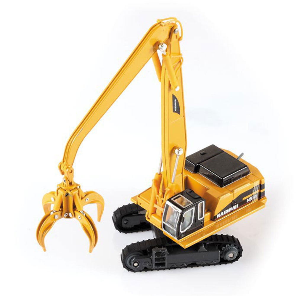 1:87 Material Handler Crane Toys for Boys Metal Diecast Construction Vehicle