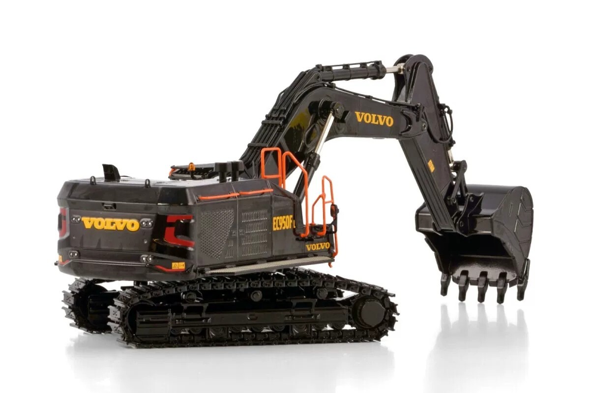 Volvo EC950F excavator in black ,WSI truck models , construction vehicle, 1:50