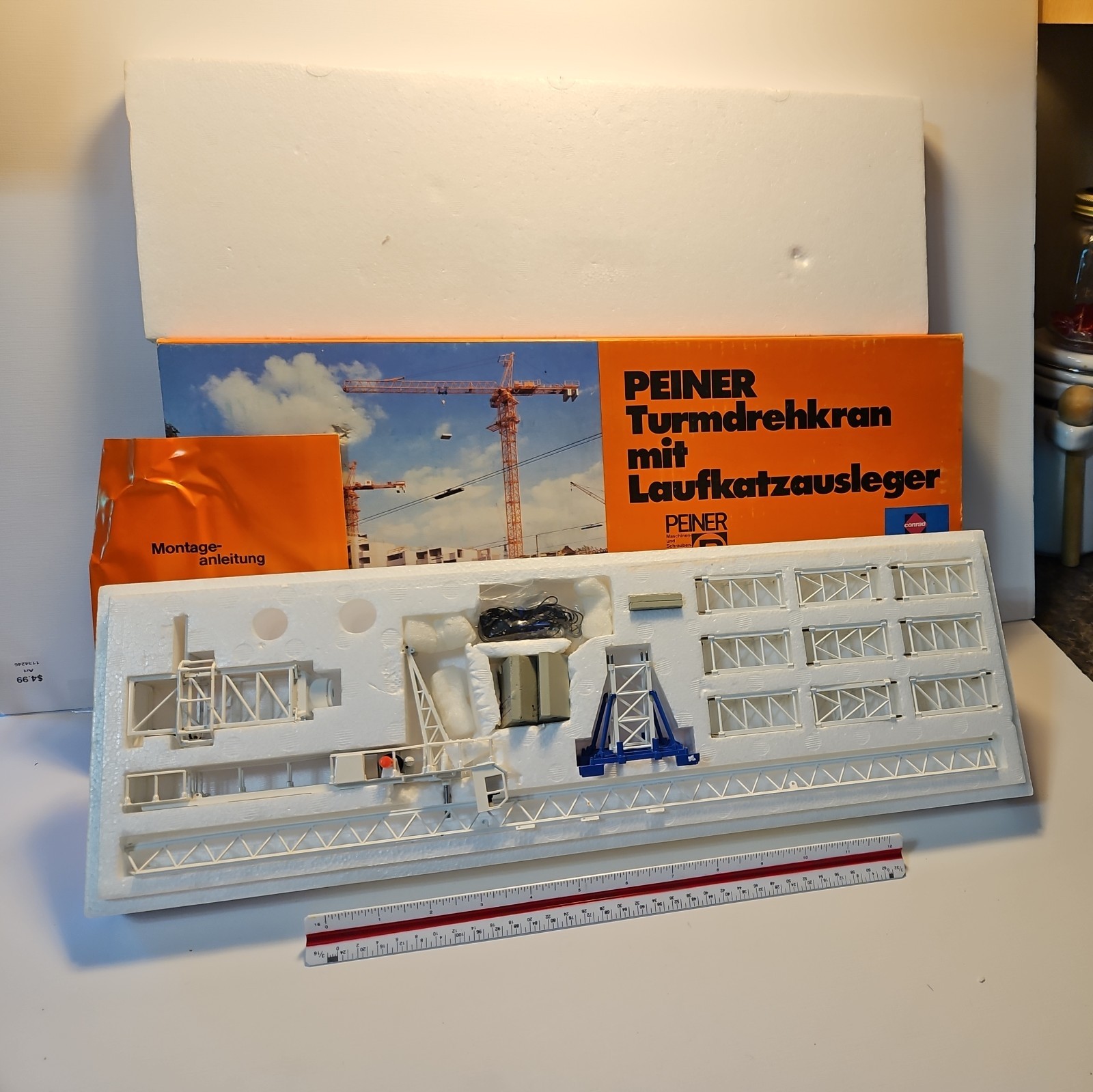 NOS Conrad (1/87th) #201 Peiner Tower Crane Turmdrehkran MIT Laufkatzausleger
