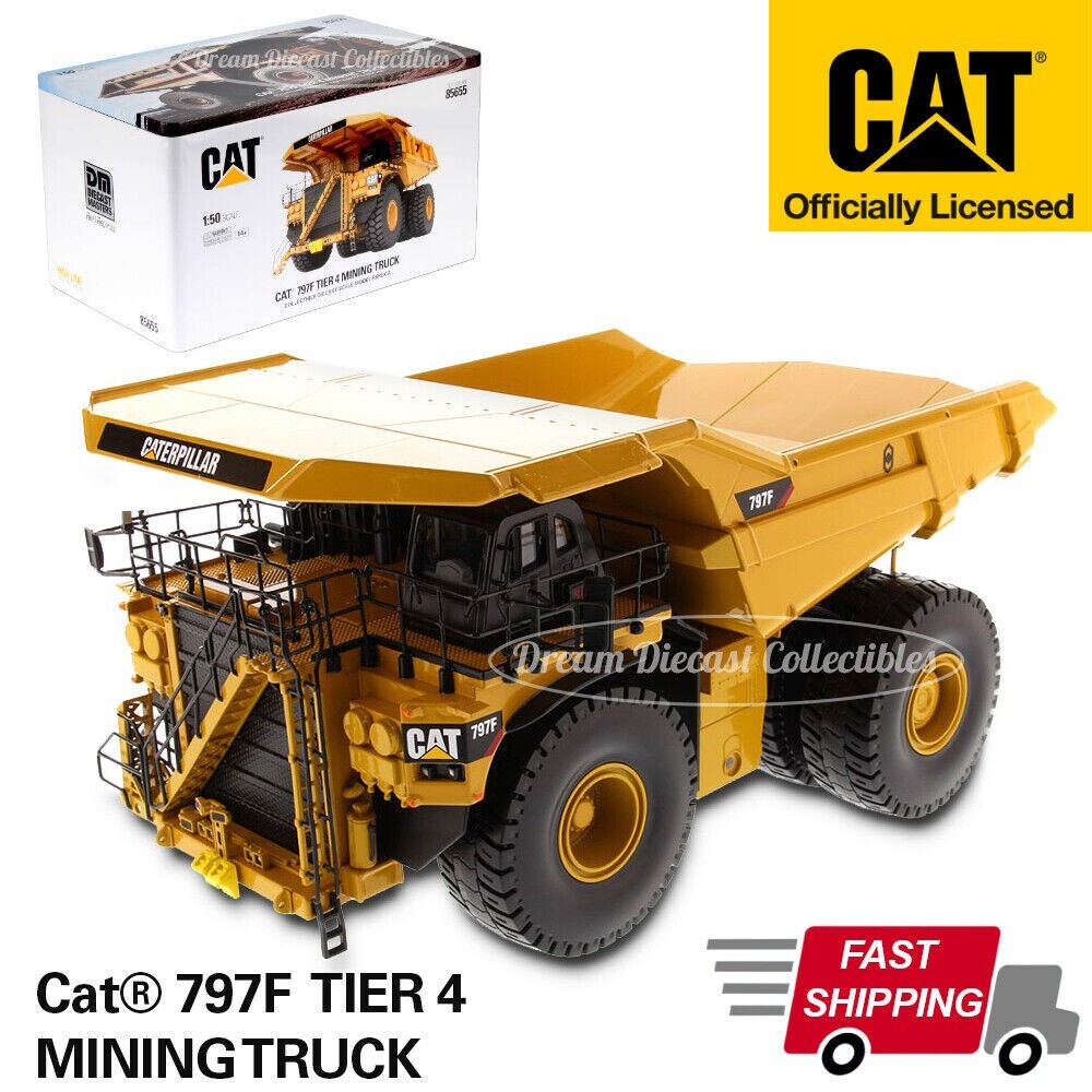 1:50 CAT CATERPILLAR 797F TIER 4 MINING TRUCK MODEL BY DIECAST MASTERS 85655