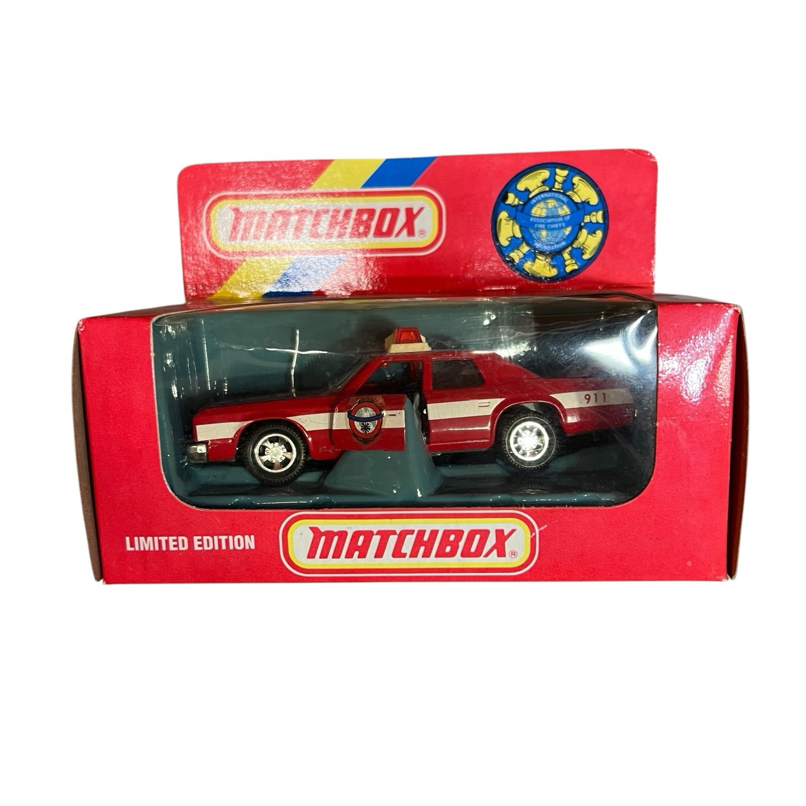 Matchbox SuperKings Grand Fury Fire Chief Car Vintage 1990 1/43 scale